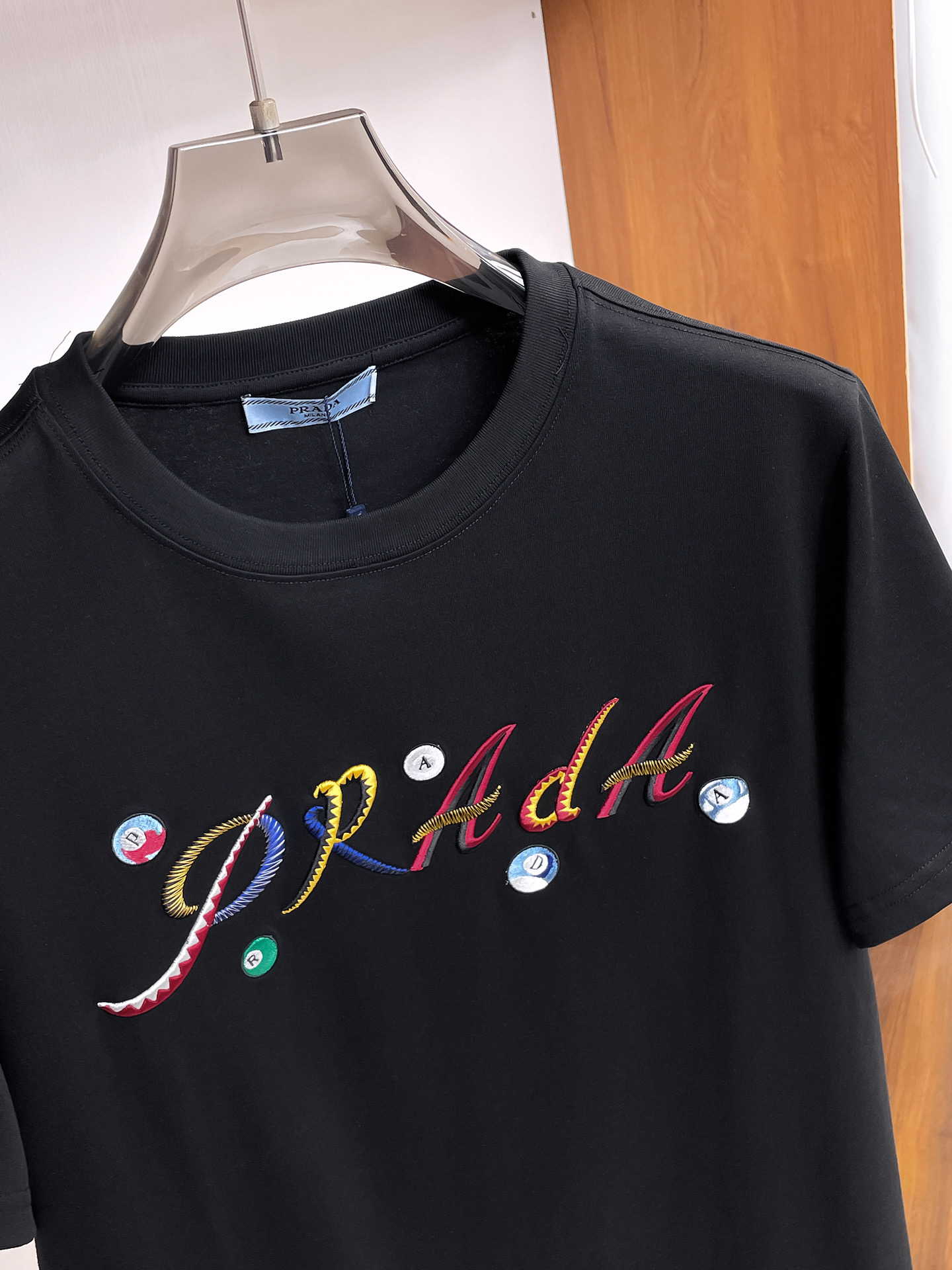 Prada Couple Basic Clothing Cotton Black Couple Style S-m-l-xl