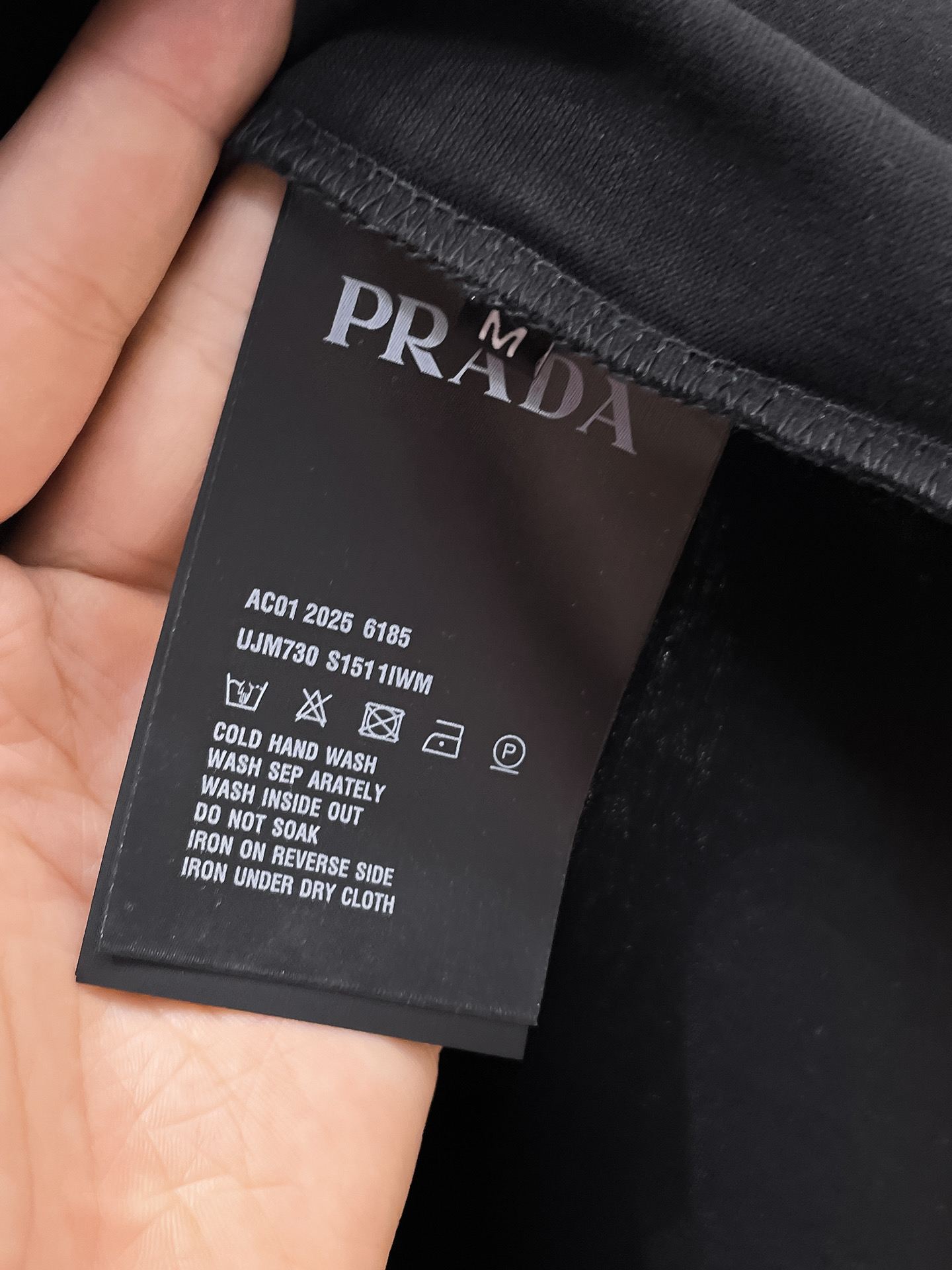 Prada Couple Basic Clothing Cotton Black Couple Style S-m-l-xl