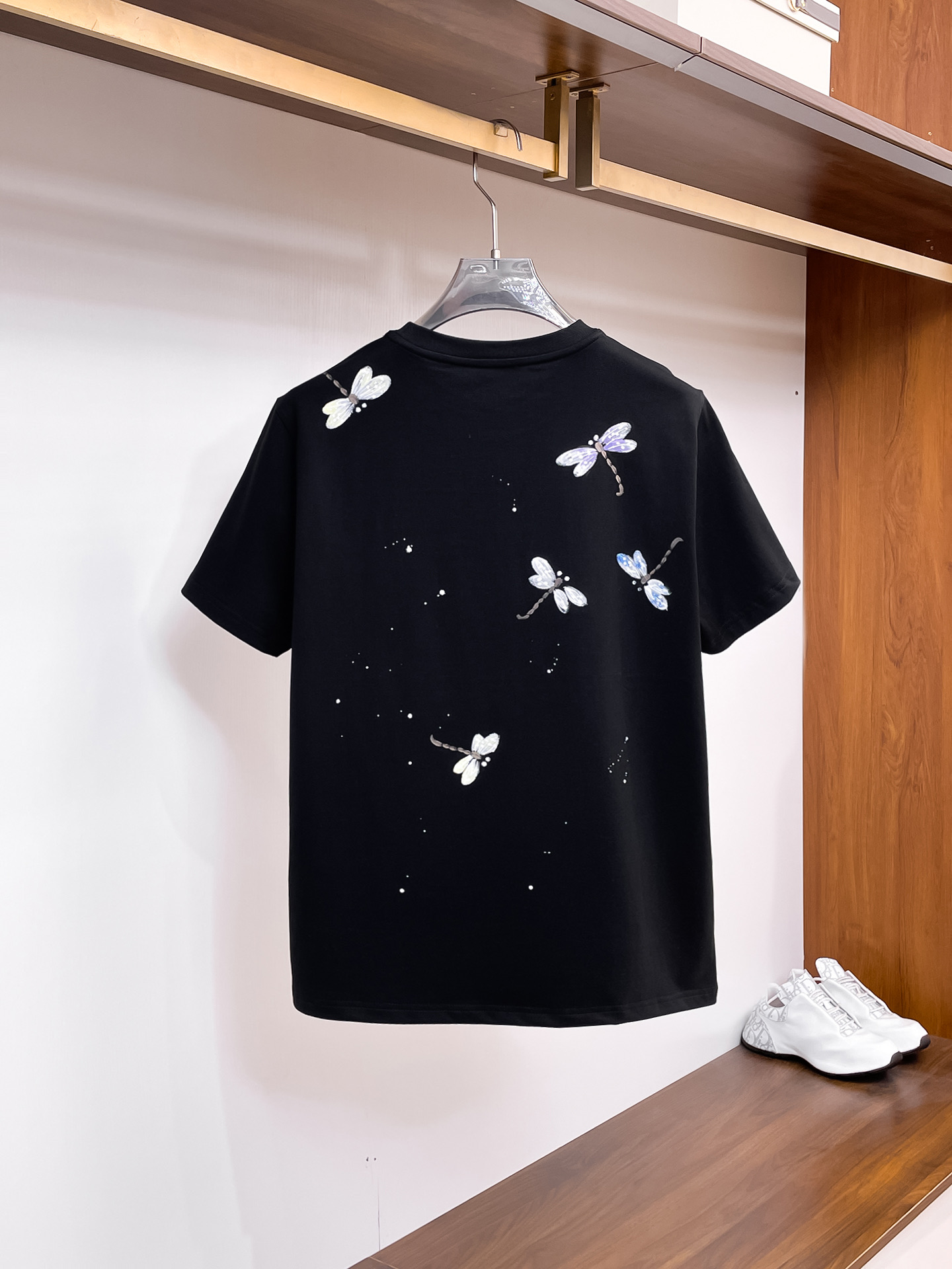 Dior Couple Basic Clothing Cotton Black Couple Style S-m-l-xl