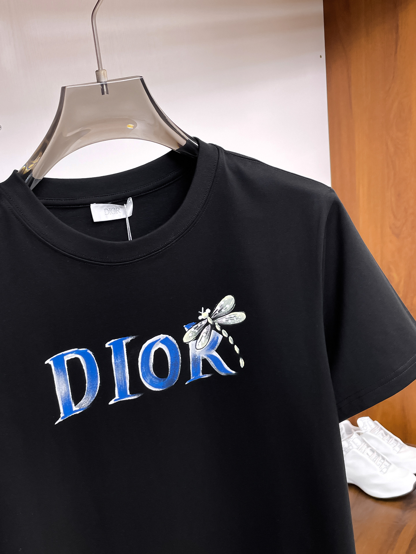 Dior Couple Basic Clothing Cotton Black Couple Style S-m-l-xl