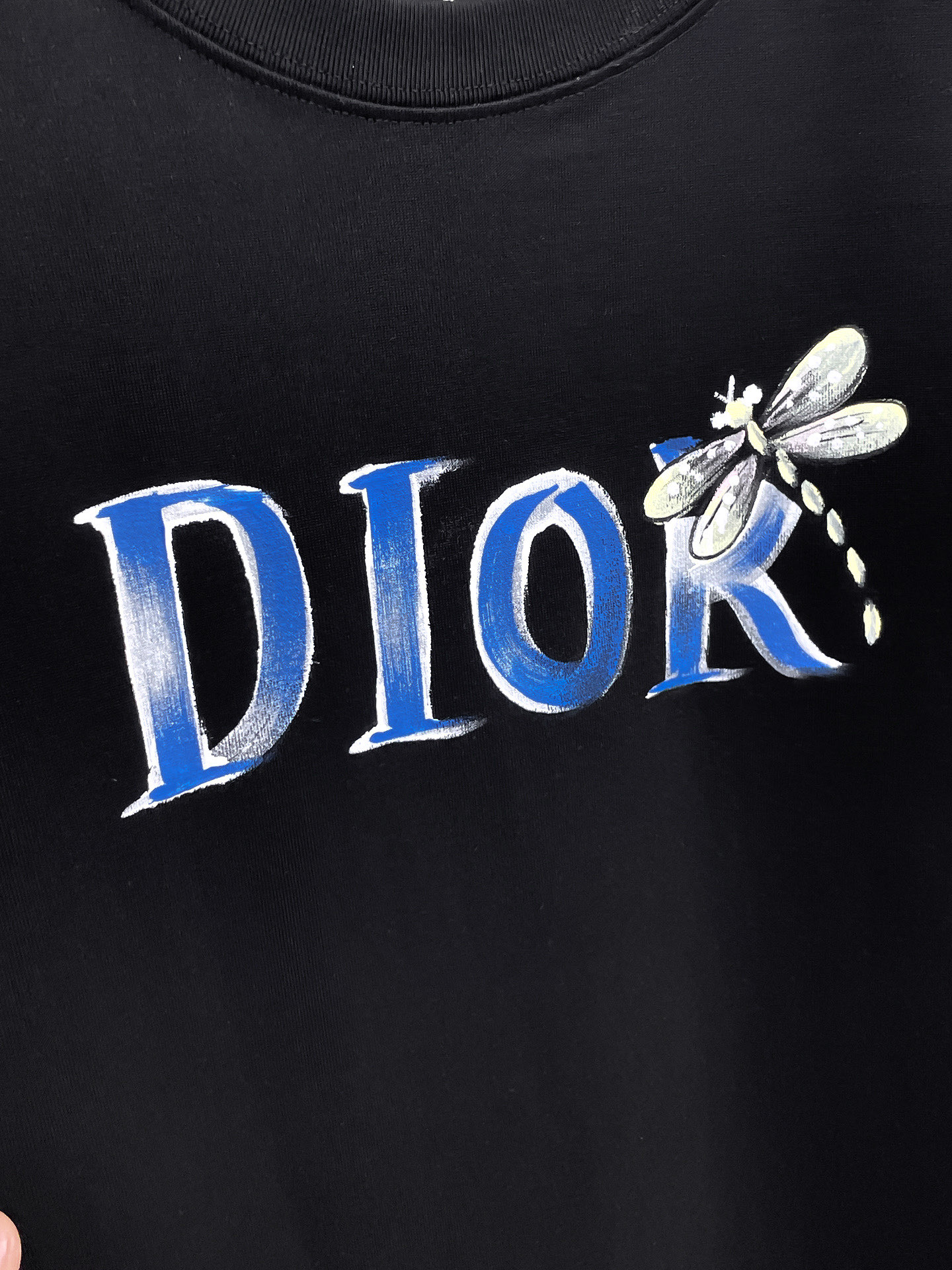 Dior Couple Basic Clothing Cotton Black Couple Style S-m-l-xl