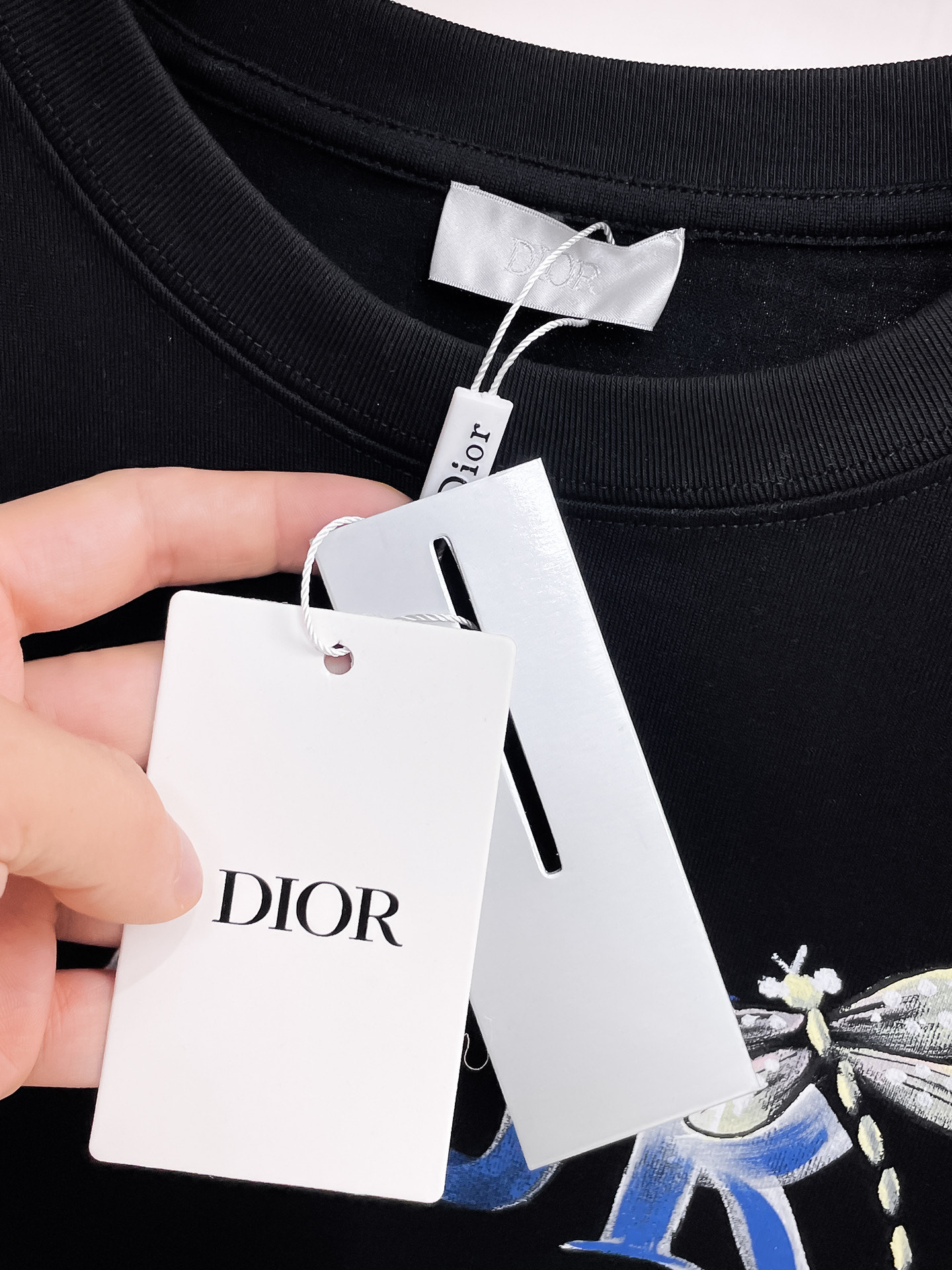 Dior Couple Basic Clothing Cotton Black Couple Style S-m-l-xl