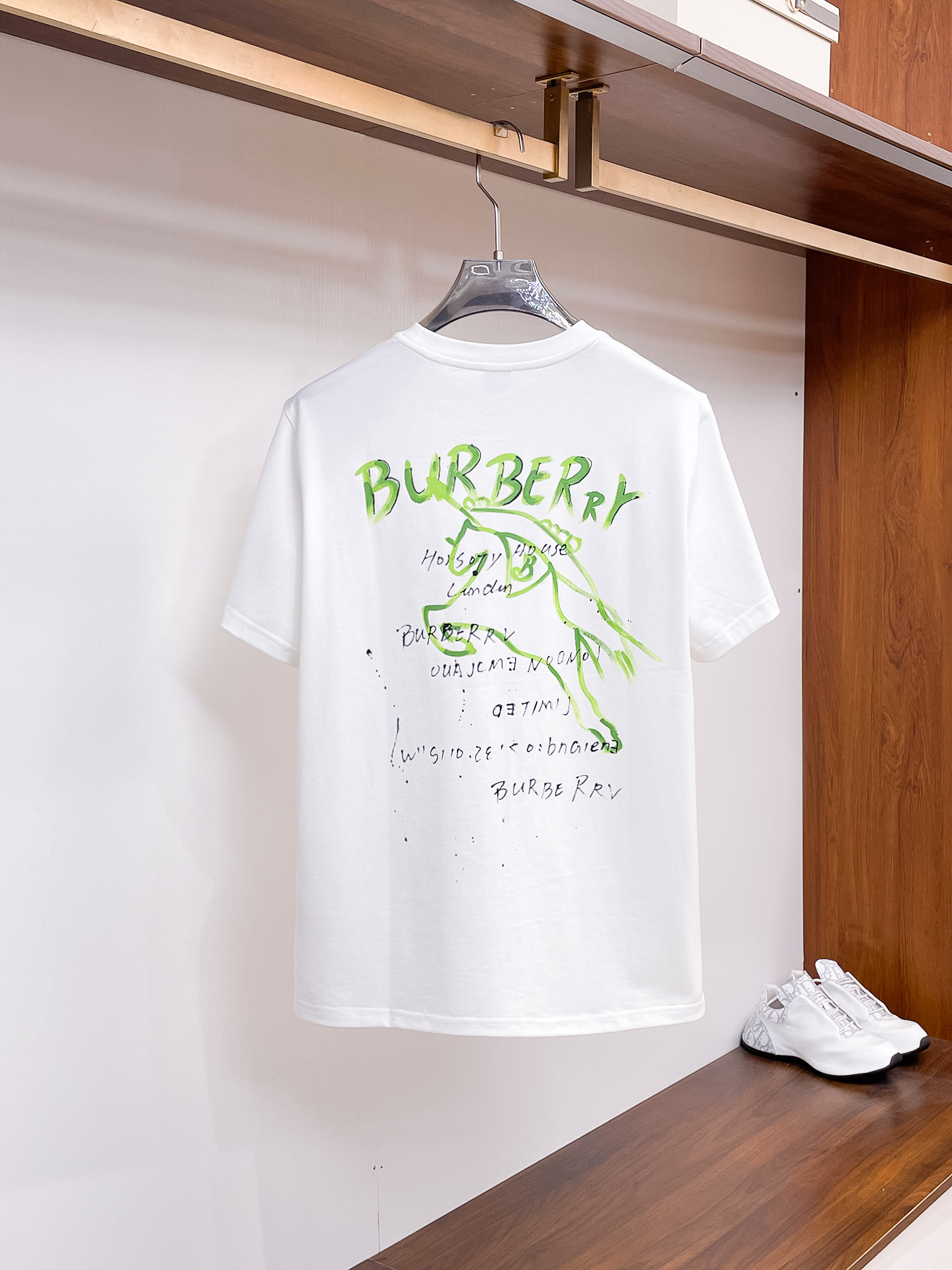 Burberry Couple Basic Clothing Cotton Black Couple Style S-m-l-xl