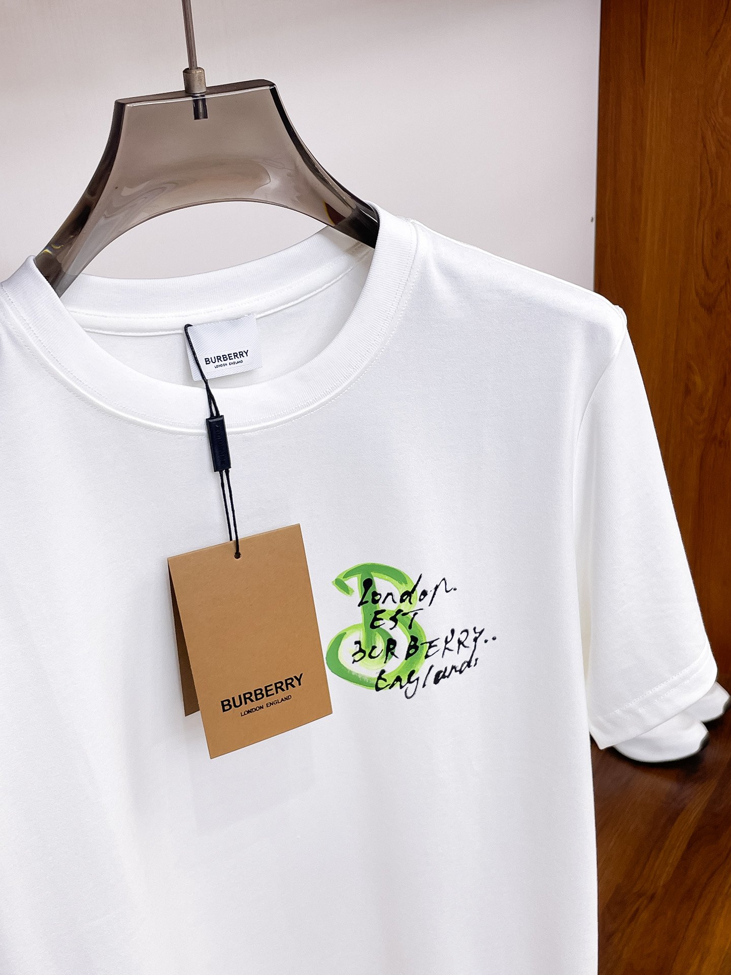 Burberry Couple Basic Clothing Cotton Black Couple Style S-m-l-xl