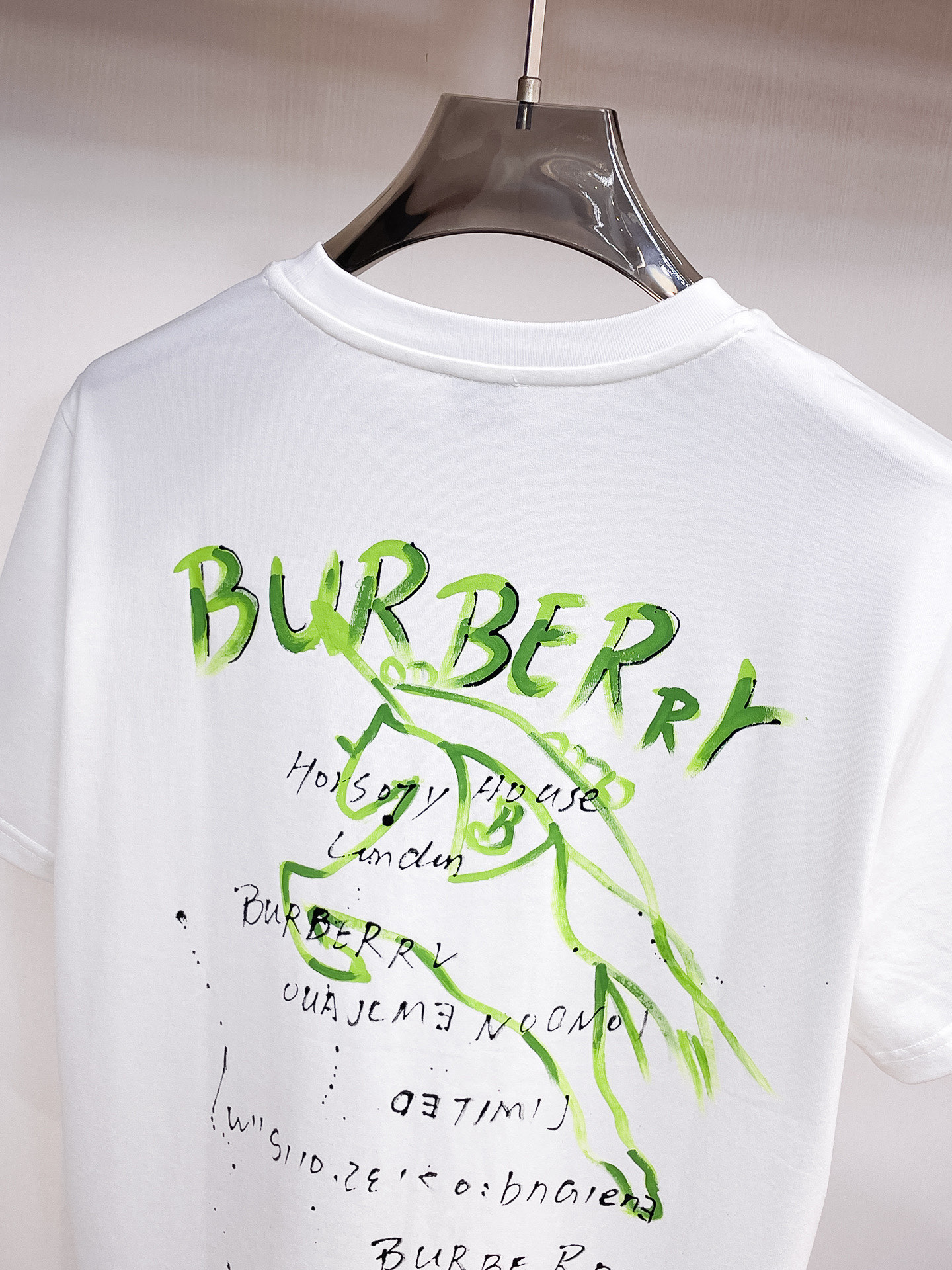 Burberry Couple Basic Clothing Cotton Black Couple Style S-m-l-xl