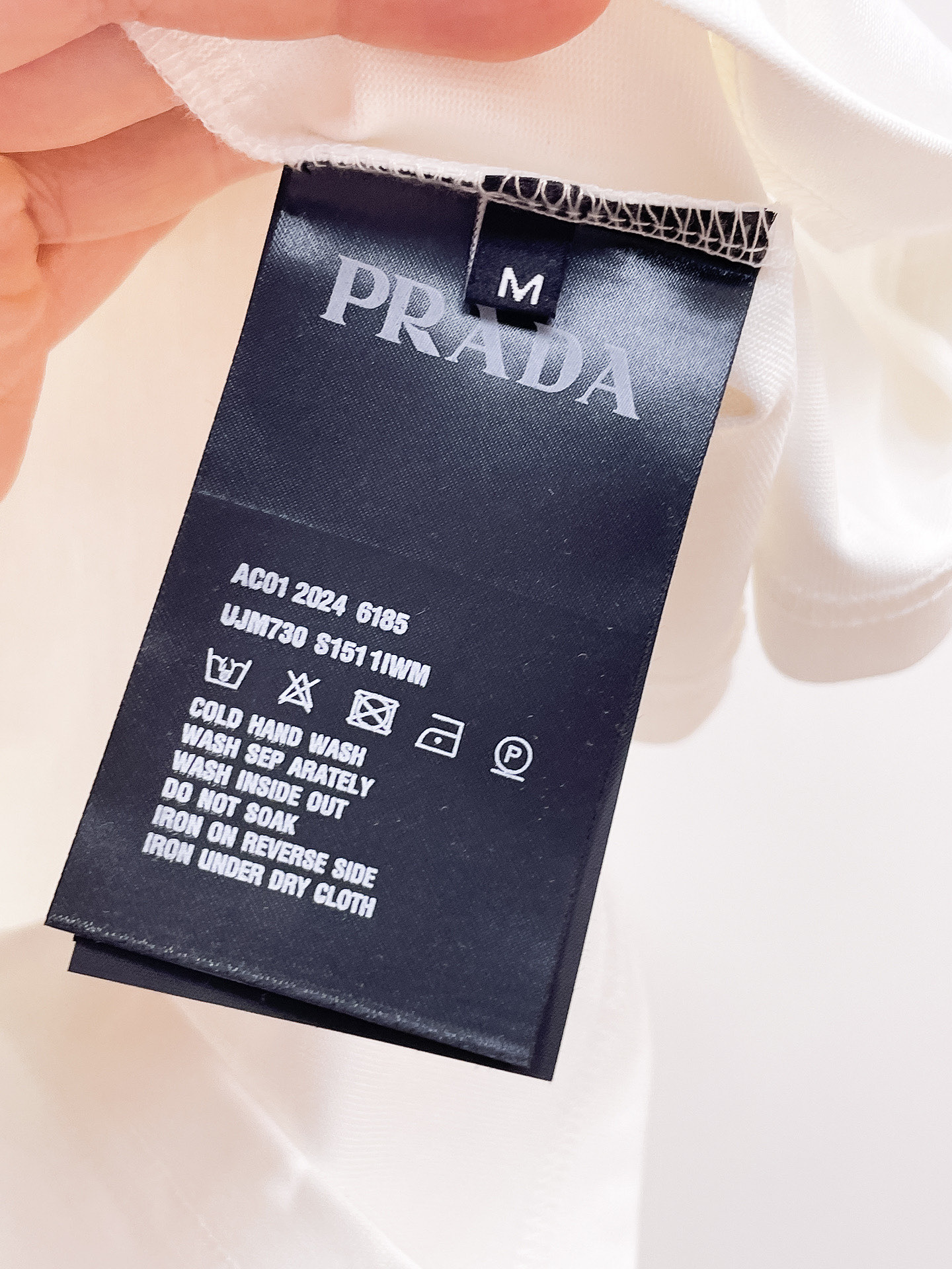 Prada Couple Basic Clothing Cotton Black Couple Style S-m-l-xl