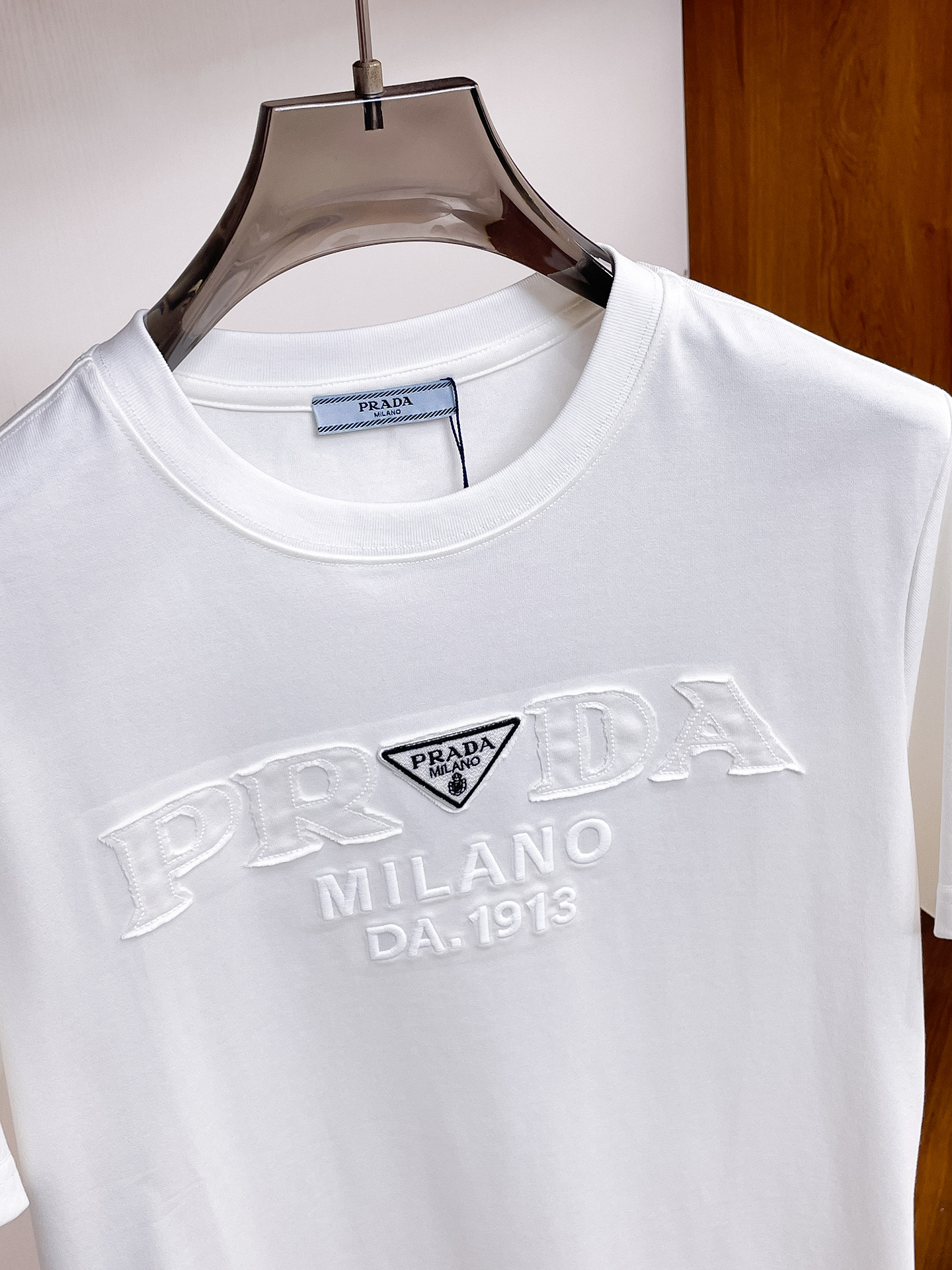 Prada Couple Basic Clothing Cotton Black Couple Style S-m-l-xl