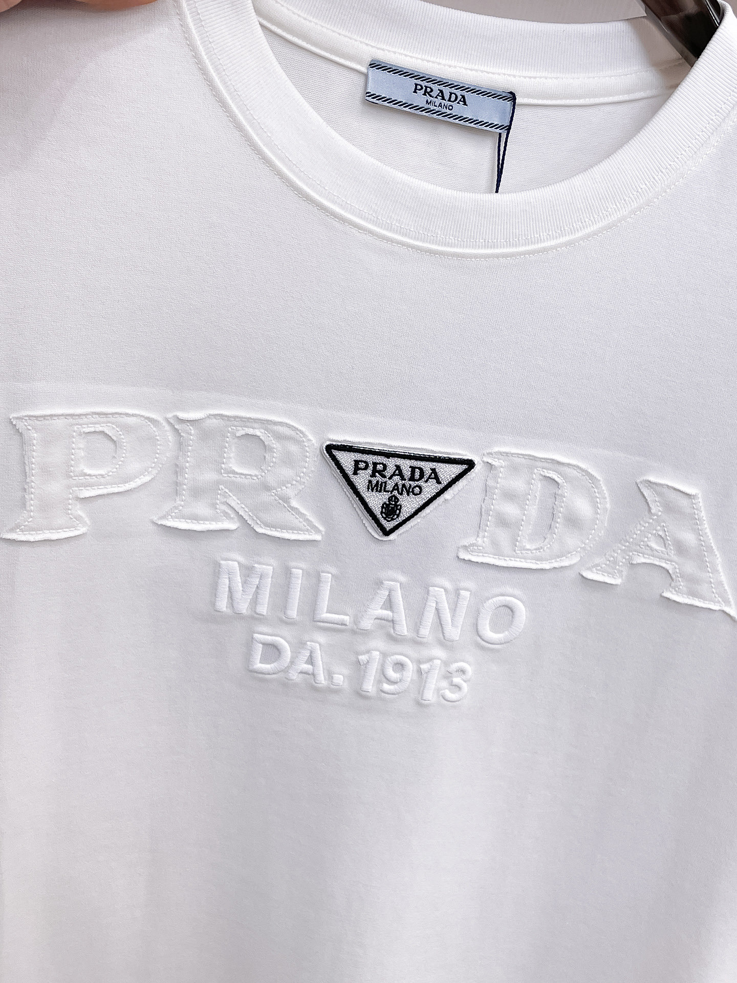 Prada Couple Basic Clothing Cotton Black Couple Style S-m-l-xl