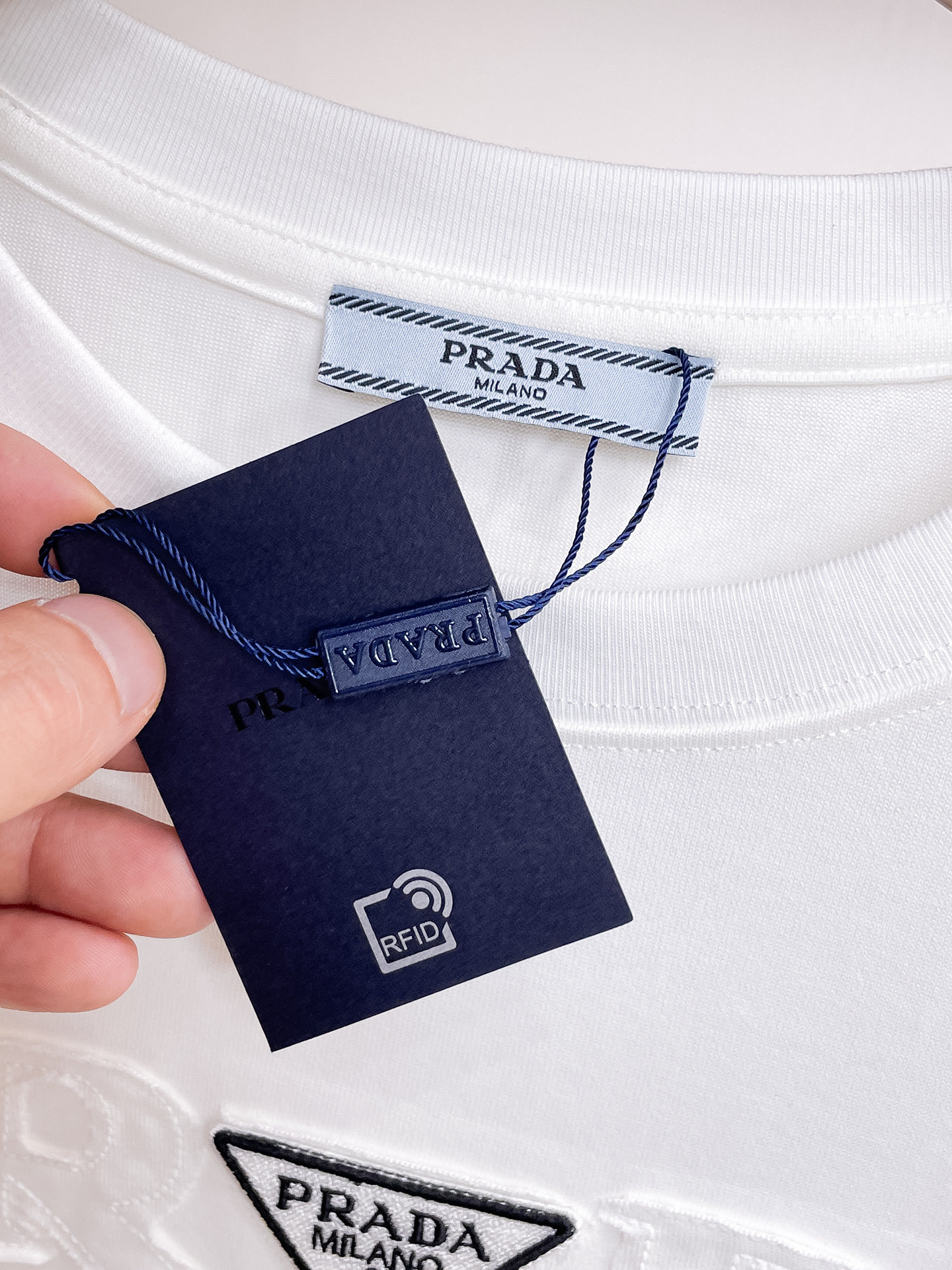 Prada Couple Basic Clothing Cotton Black Couple Style S-m-l-xl