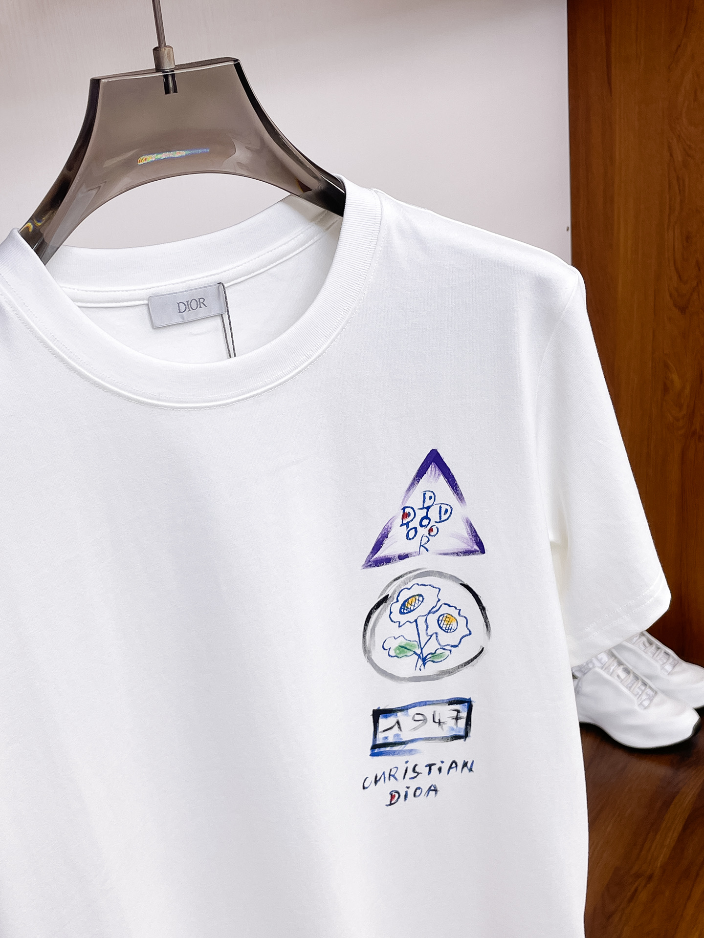 Dior Couple Basic Clothing Cotton Black Couple Style S-m-l-xl