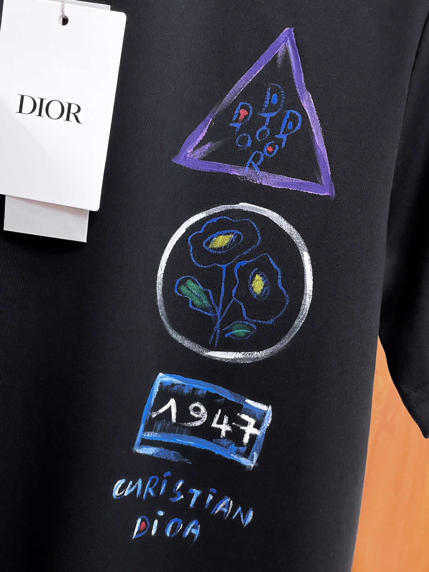 Dior Couple Basic Clothing Cotton Black Couple Style S-m-l-xl