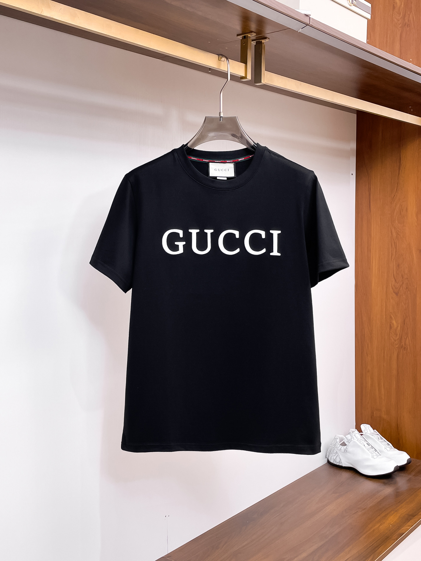 Gucci Couple Basic Clothing Cotton Black Couple Style S-m-l-xl