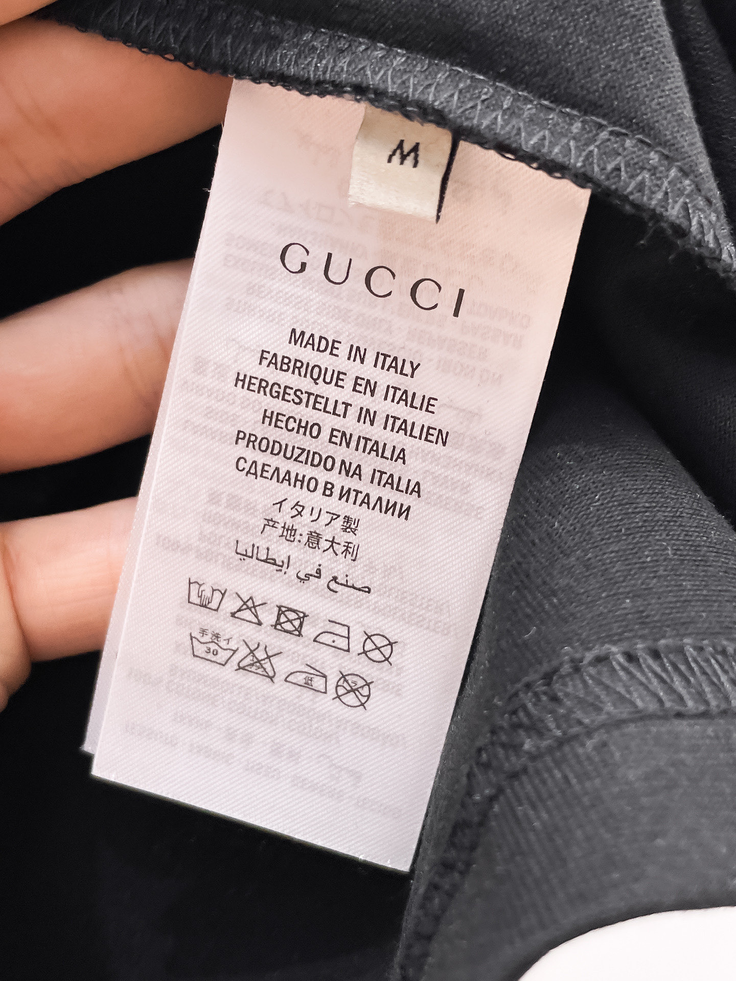 Gucci Couple Basic Clothing Cotton Black Couple Style S-m-l-xl