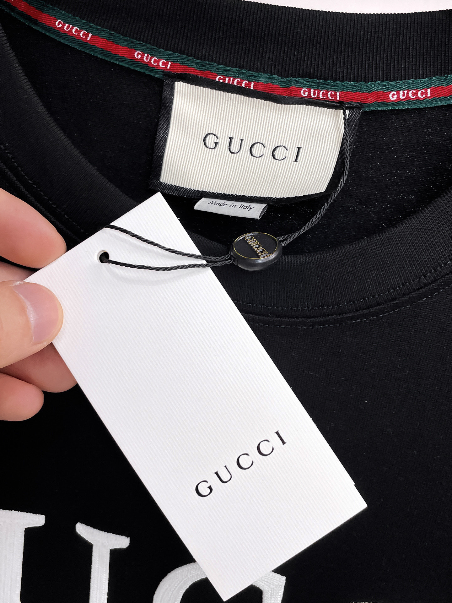 Gucci Couple Basic Clothing Cotton Black Couple Style S-m-l-xl