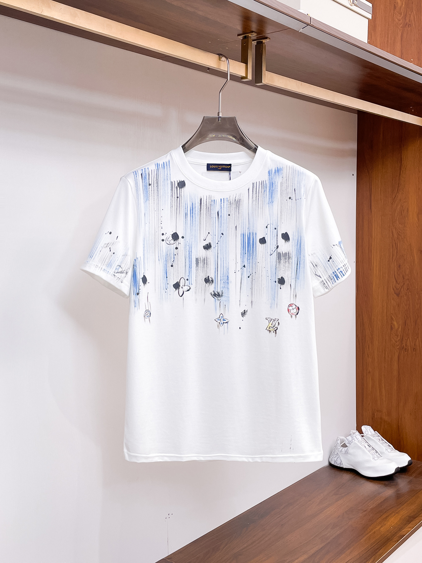 Louis Vuitton Couple Basic Clothing Cotton Black Couple Style S-m-l-xl