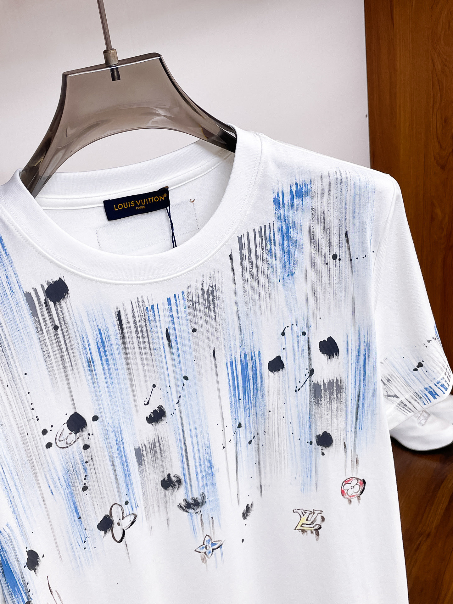 Louis Vuitton Couple Basic Clothing Cotton Black Couple Style S-m-l-xl