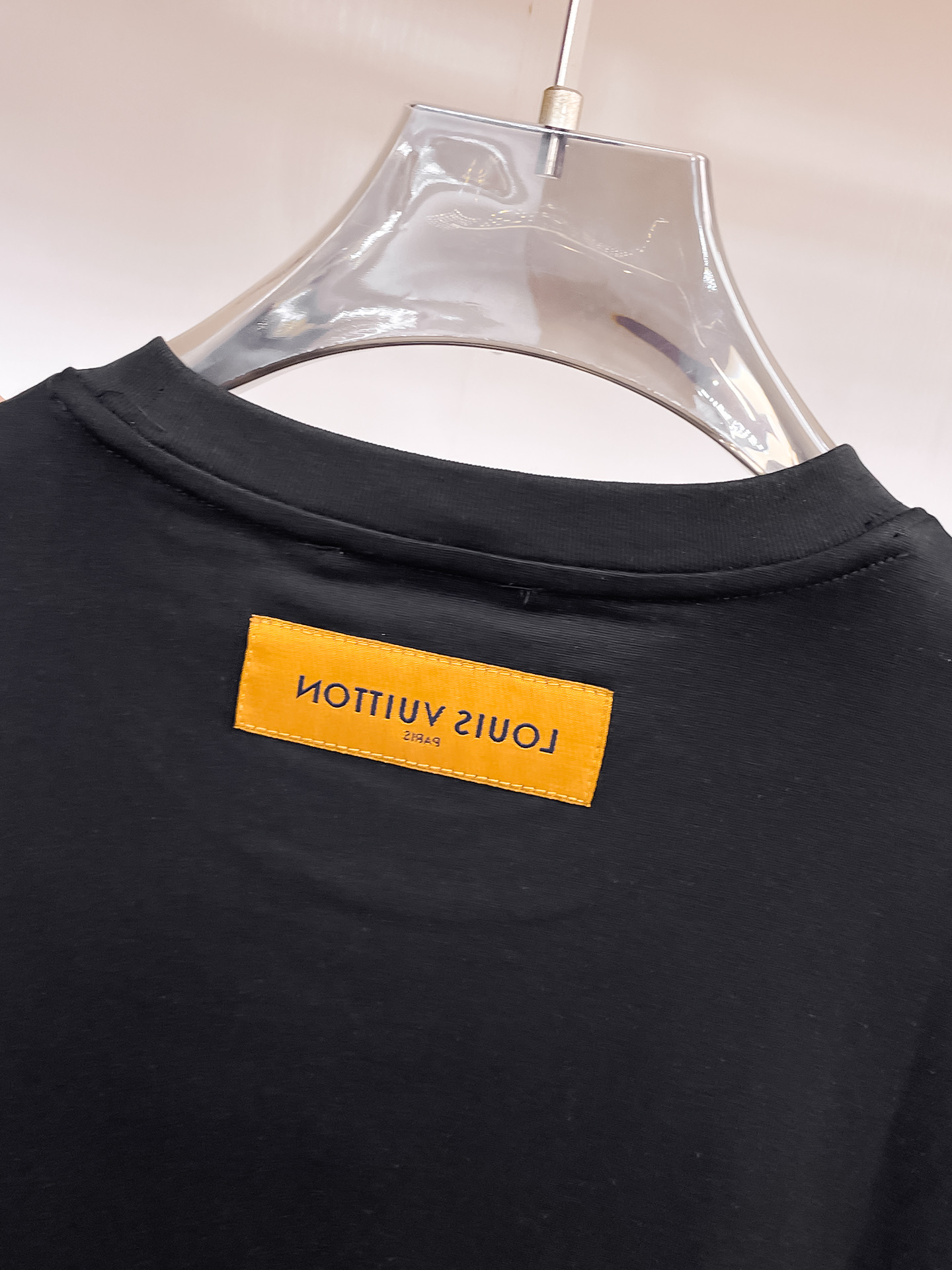 Louis Vuitton Couple Basic Clothing Cotton Black Couple Style S-m-l-xl