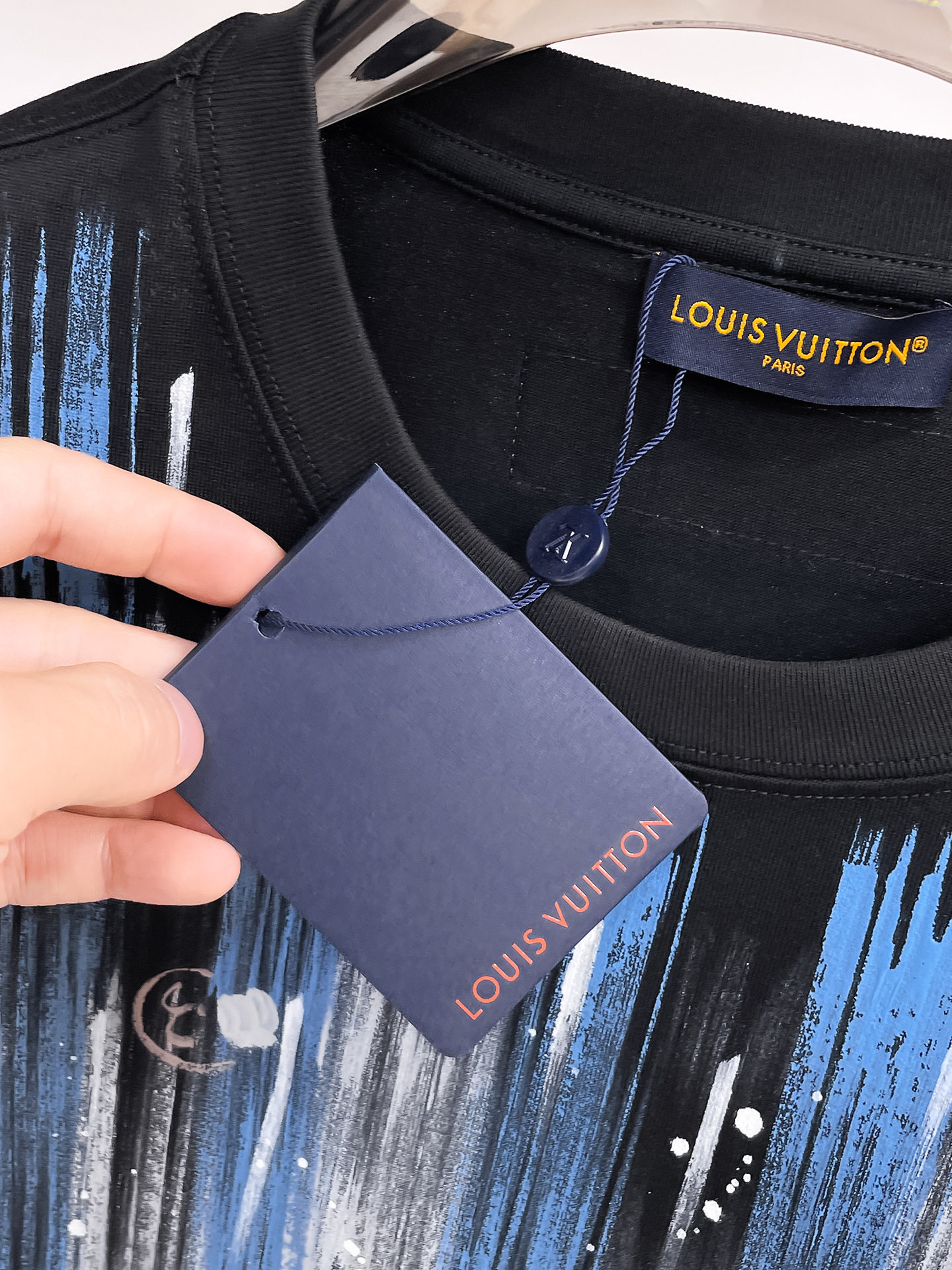 Louis Vuitton Couple Basic Clothing Cotton Black Couple Style S-m-l-xl