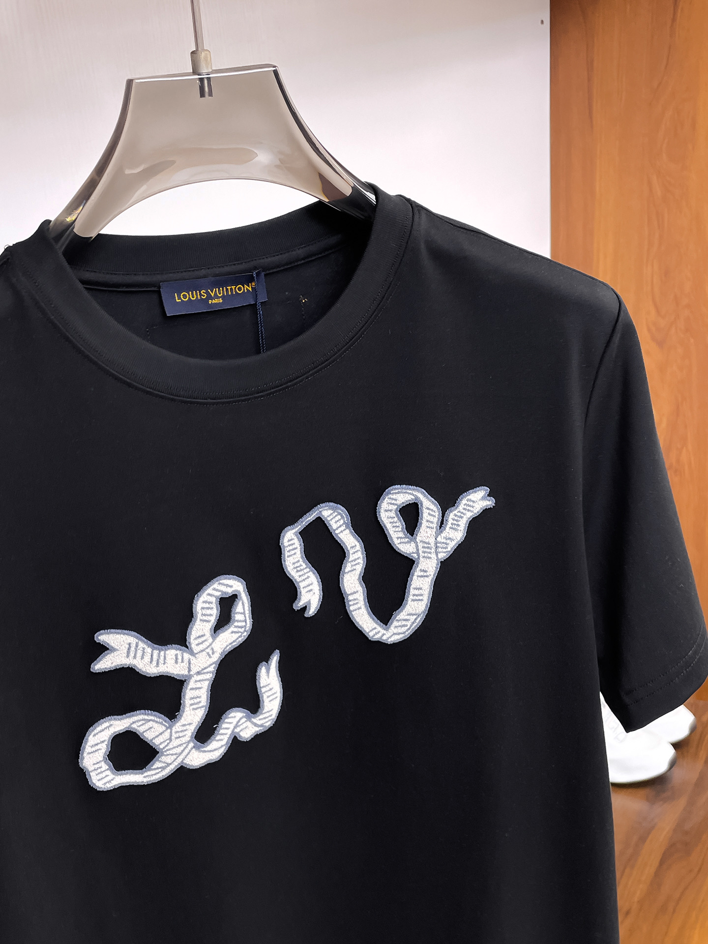 Louis Vuitton Couple Basic Clothing Cotton Black Couple Style S-m-l-xl