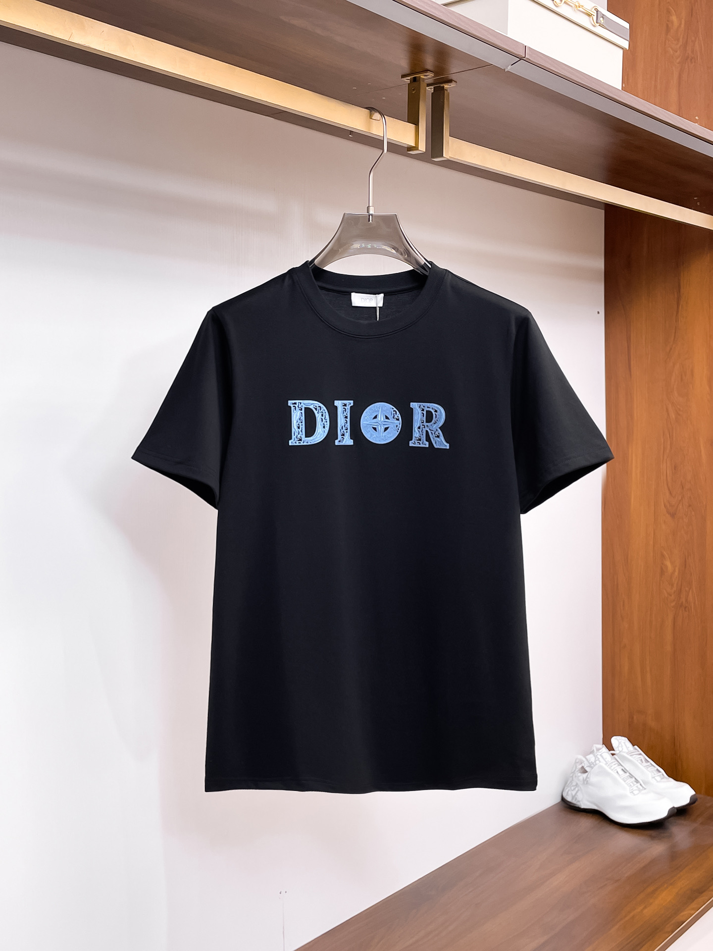 Dior Couple Basic Clothing Cotton Black Couple Style S-m-l-xl