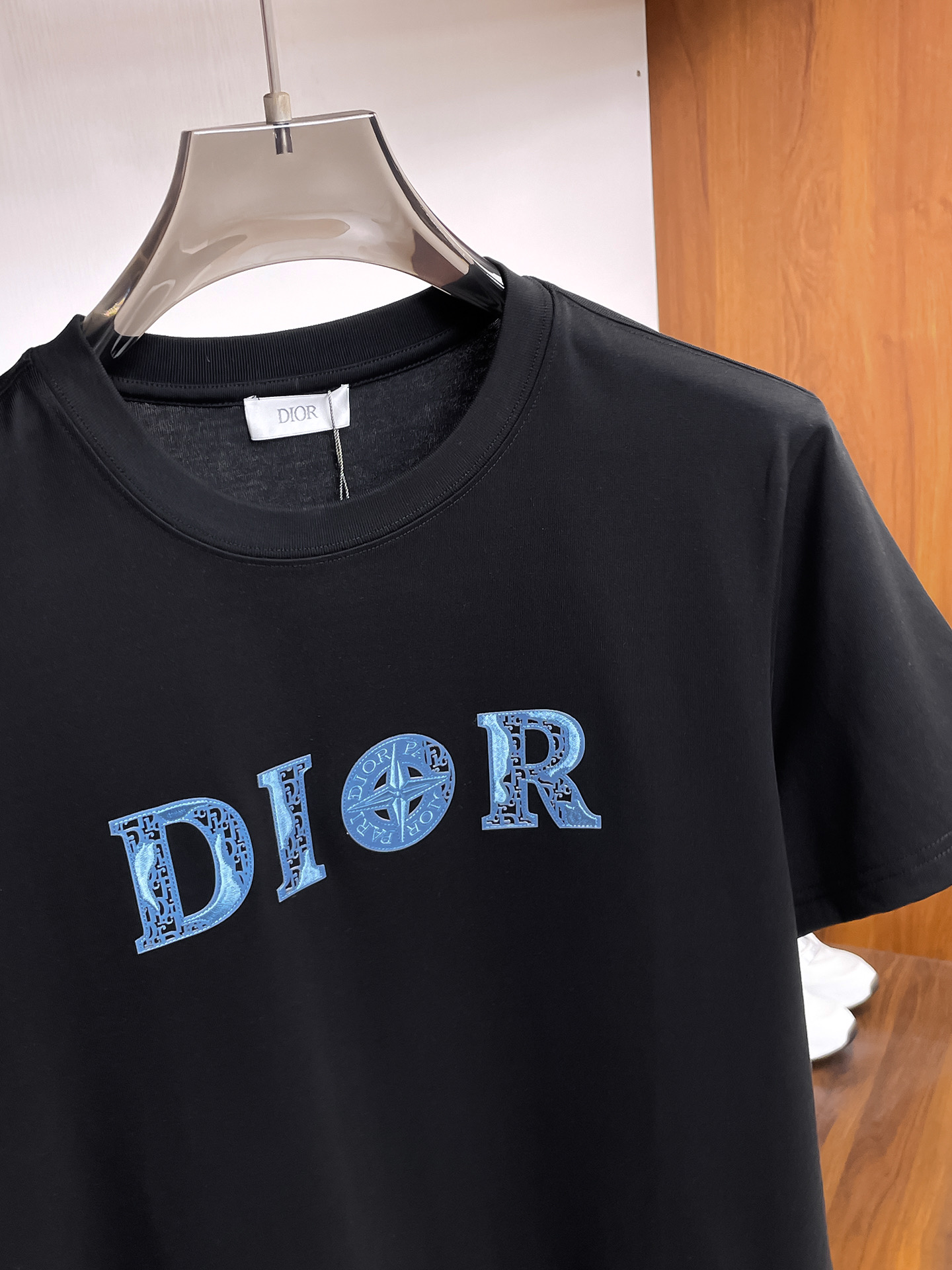 Dior Couple Basic Clothing Cotton Black Couple Style S-m-l-xl