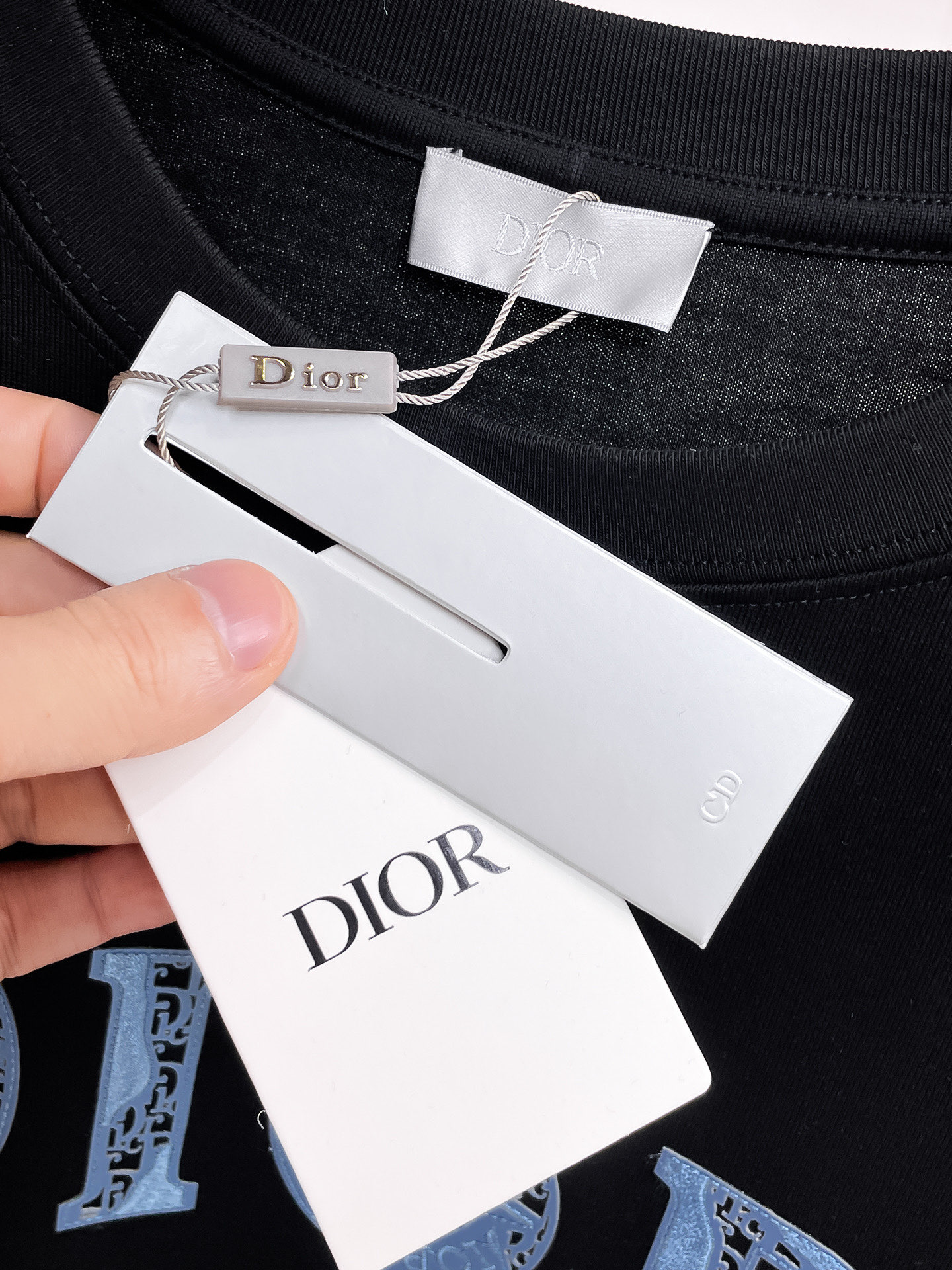 Dior Couple Basic Clothing Cotton Black Couple Style S-m-l-xl