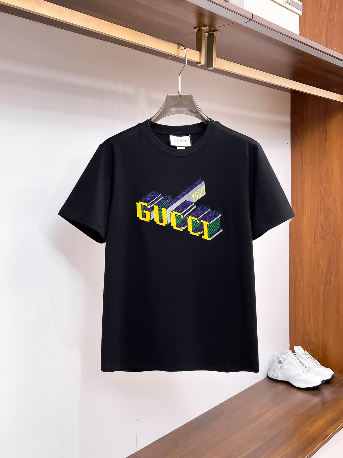 Gucci Couple Basic Clothing Cotton Black Couple Style S-m-l-xl