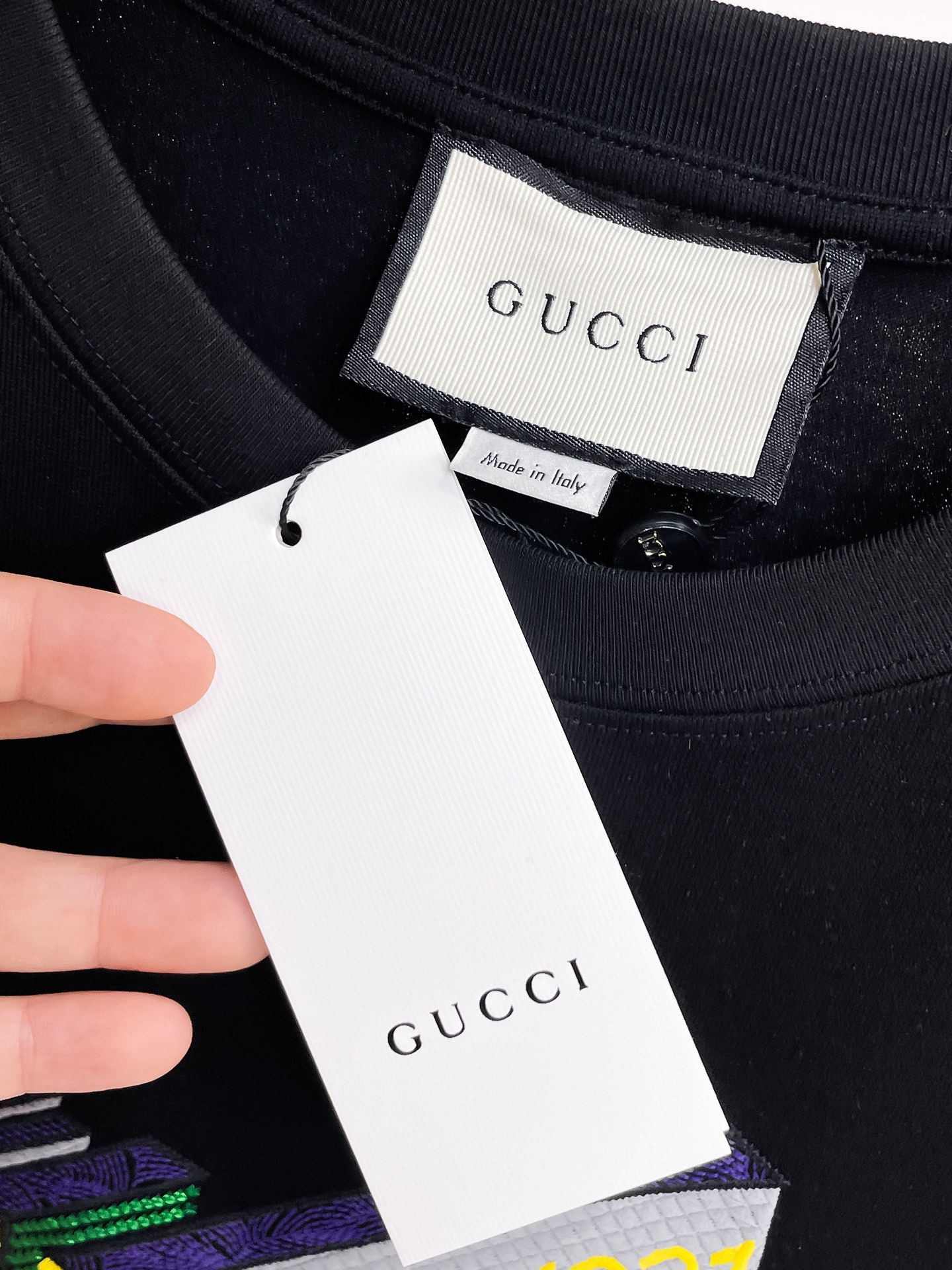 Gucci Couple Basic Clothing Cotton Black Couple Style S-m-l-xl