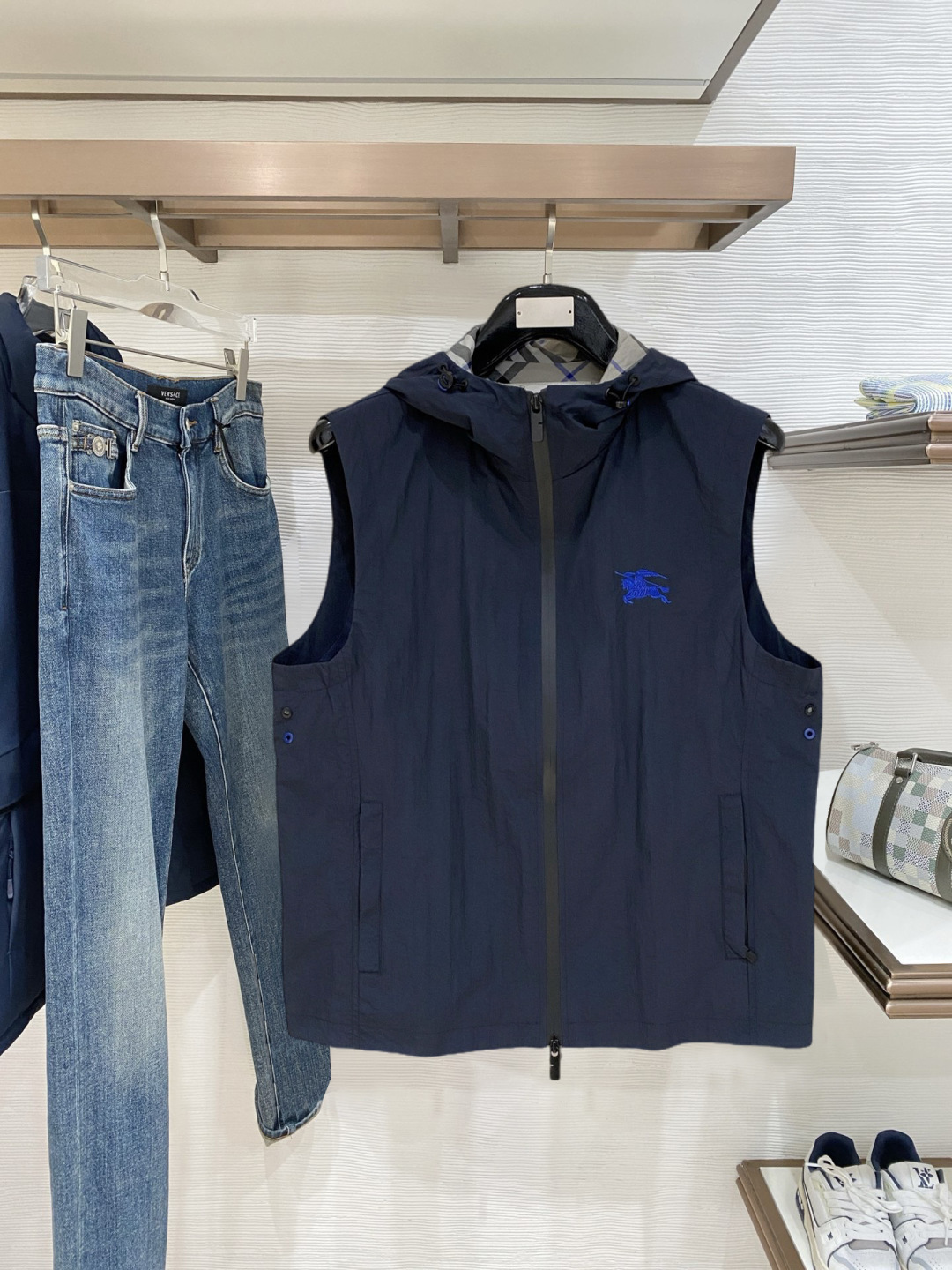 Burberry Vest Polyester Hooded S-m-xl