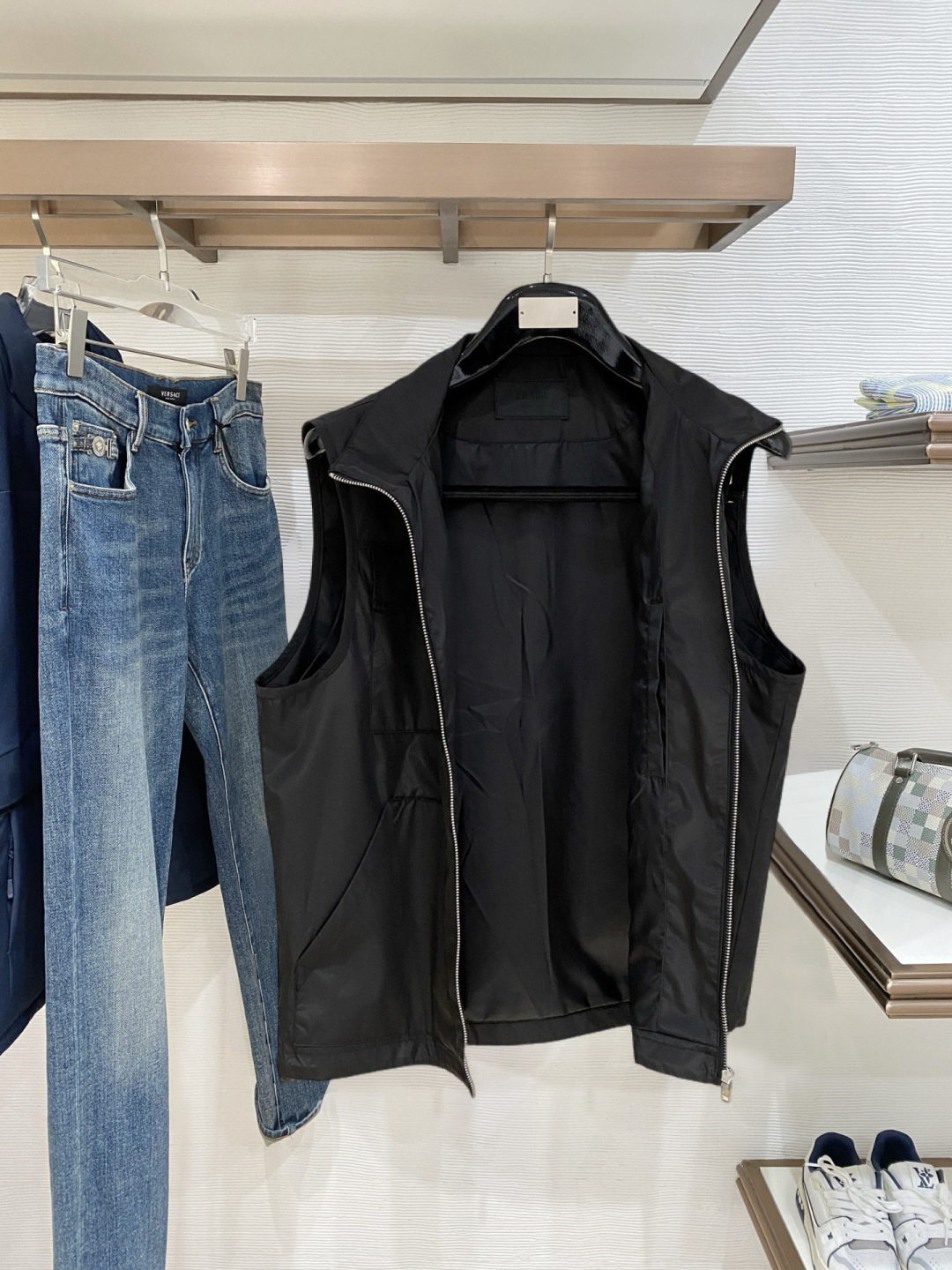 Prada Vest Polyester Hooded S-m-xl