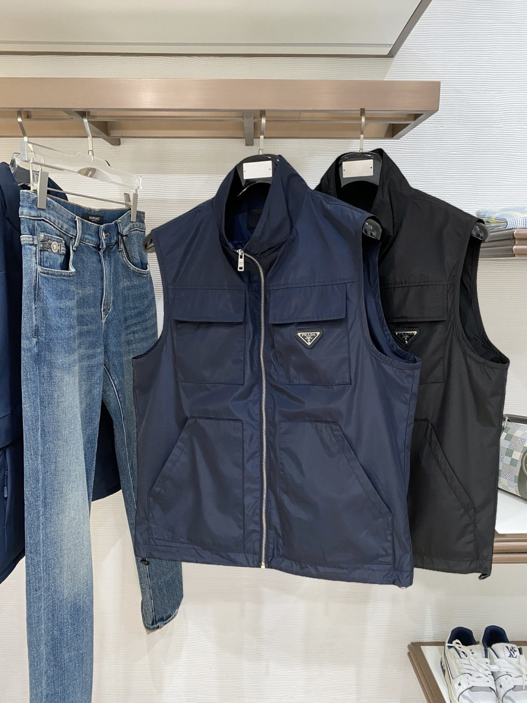 Prada Vest Polyester Hooded S-m-xl