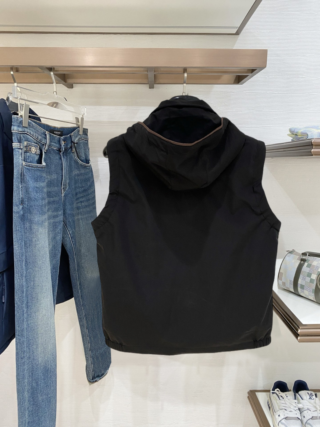 Ermenegildo Zegna Vest Polyester Hooded S-m-xl