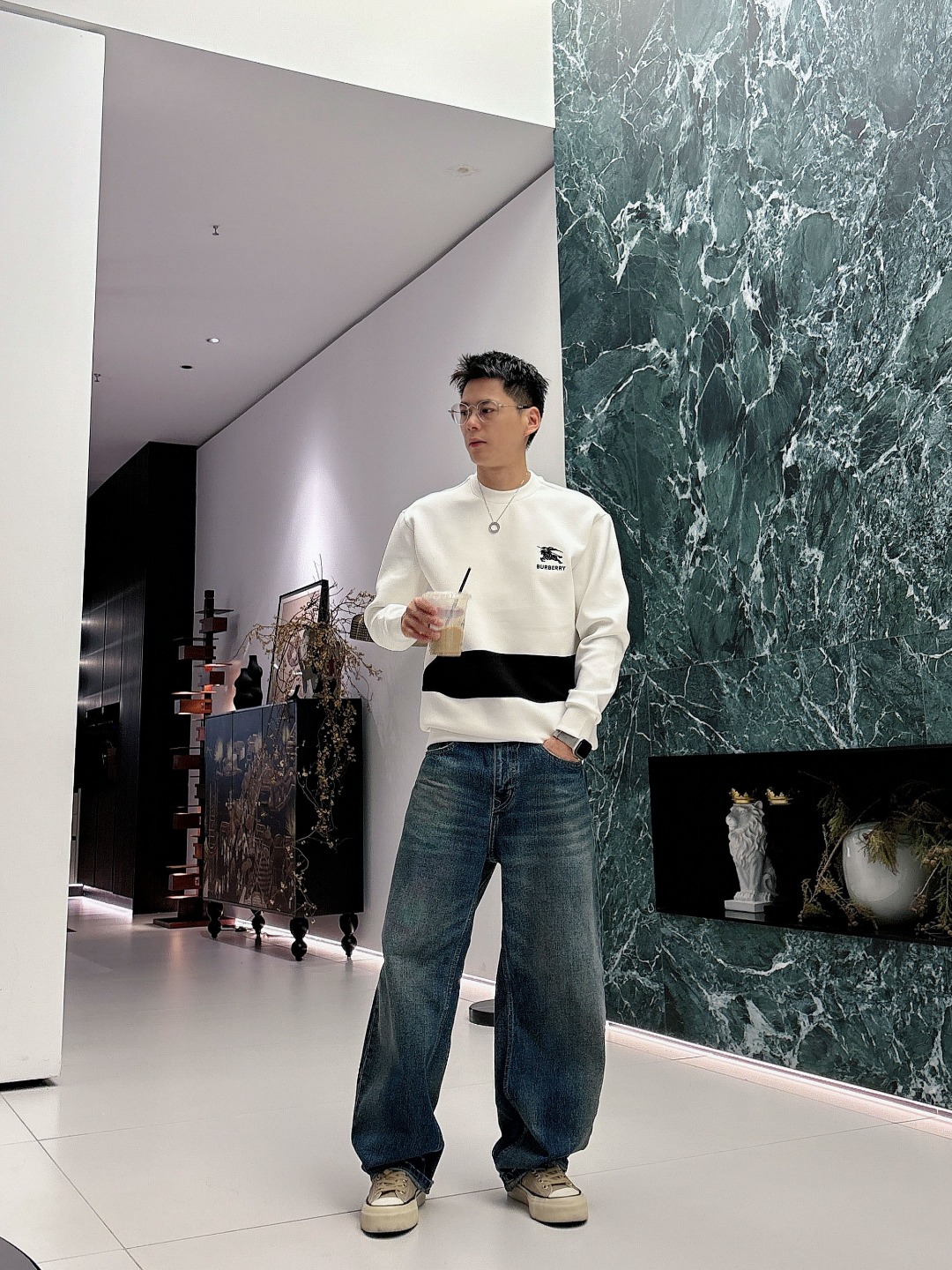 Burberry Hoodie Cotton Black S-m-l-xl