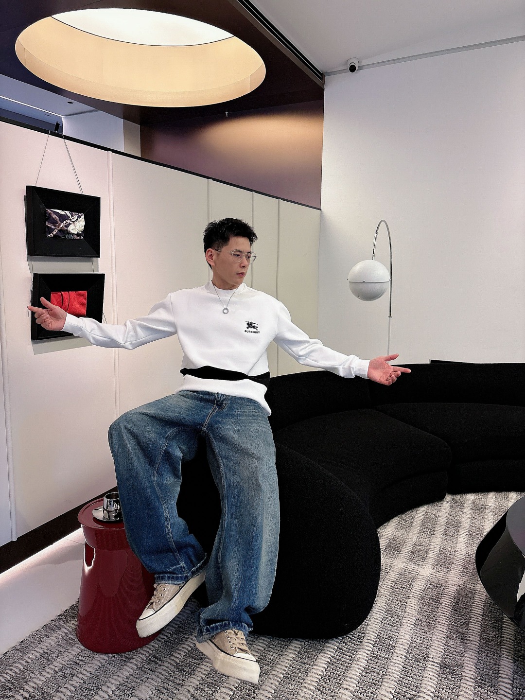 Burberry Hoodie Cotton Black S-m-l-xl