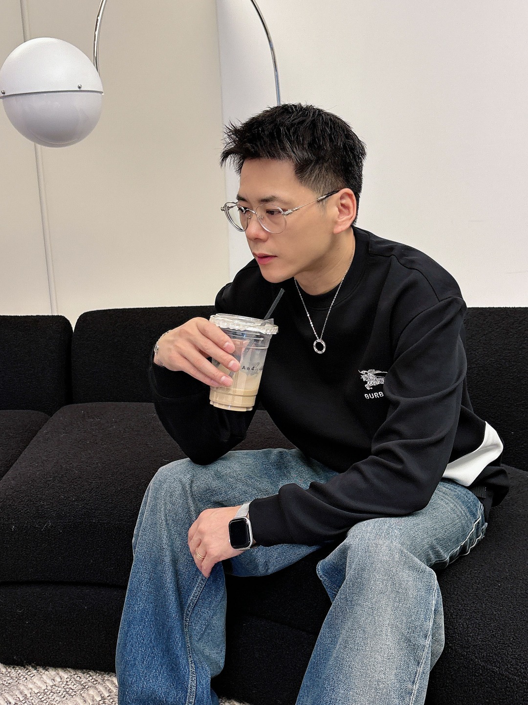 Burberry Hoodie Cotton Black S-m-l-xl