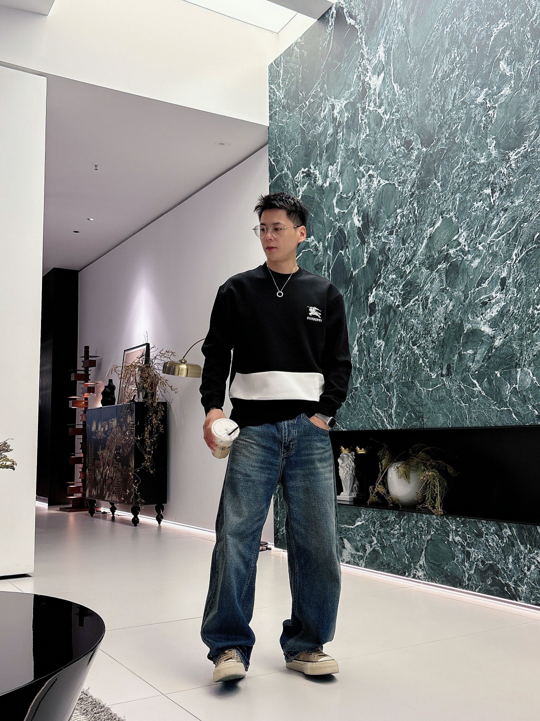 Burberry Hoodie Cotton Black S-m-l-xl