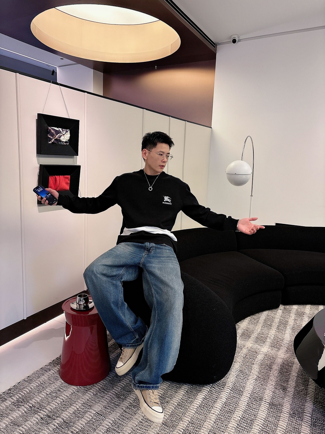 Burberry Hoodie Cotton Black S-m-l-xl