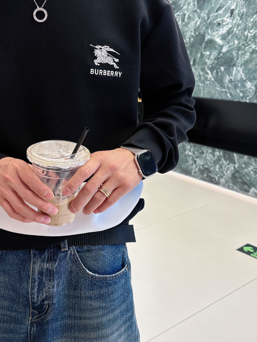 Burberry Hoodie Cotton Black S-m-l-xl