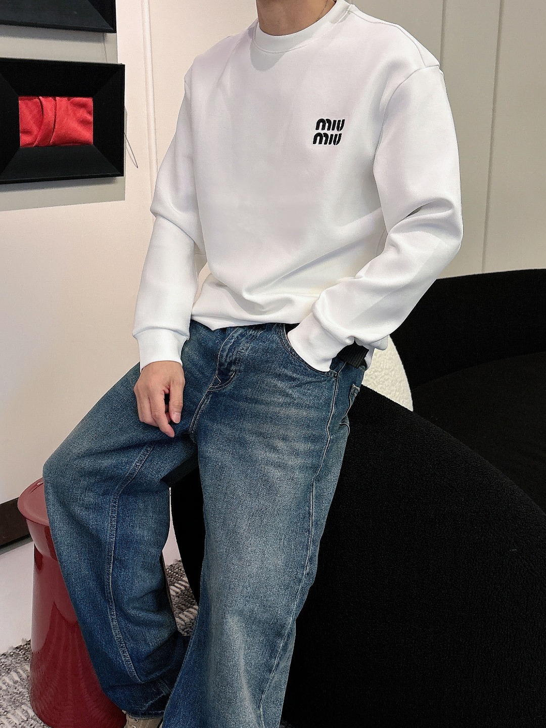 Dior Male Hoodie Cotton Black Printed S-m-l-xl