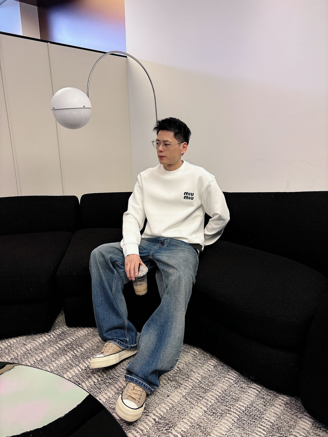 Dior Male Hoodie Cotton Black Printed S-m-l-xl