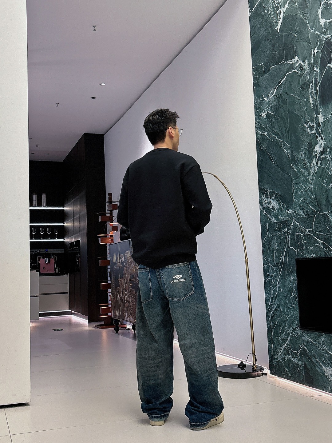 Dior Male Hoodie Cotton Black Printed S-m-l-xl