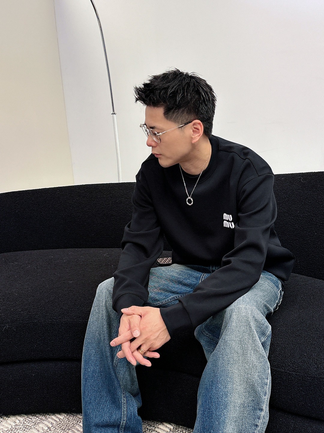 Dior Male Hoodie Cotton Black Printed S-m-l-xl