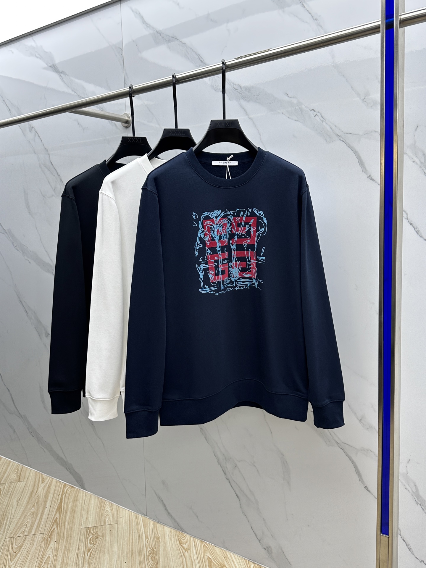 Givenchy Couple Hoodie Cotton Printed M-xxl