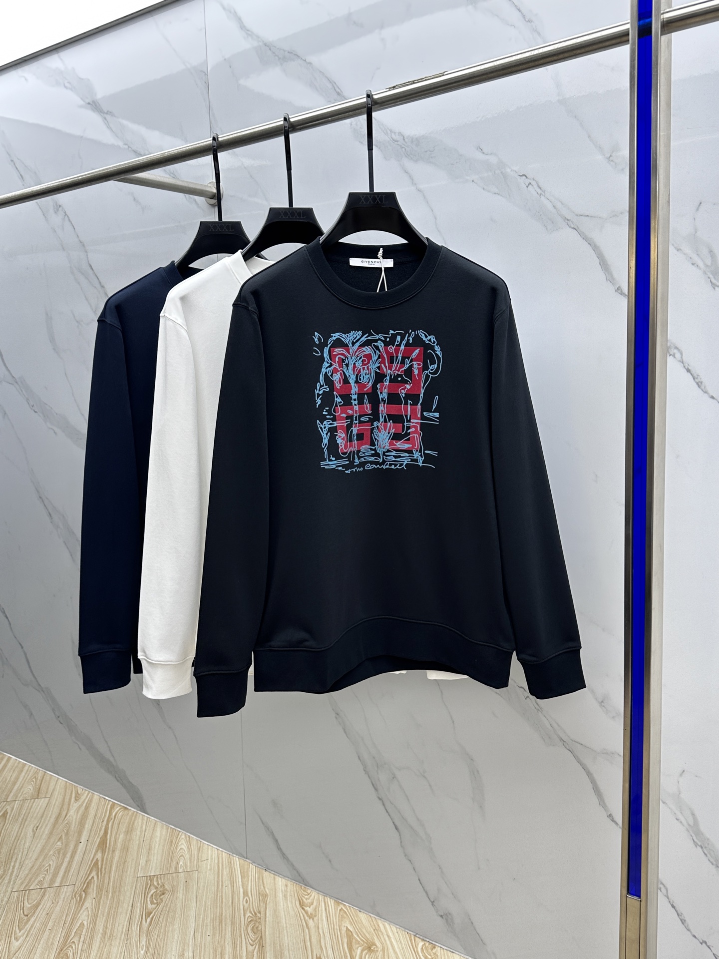 Givenchy Couple Hoodie Cotton Printed M-xxl