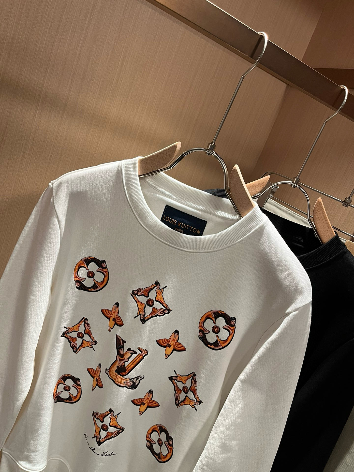 Louis Vuitton Couple Hoodie Cotton Printed S-m-l-xl