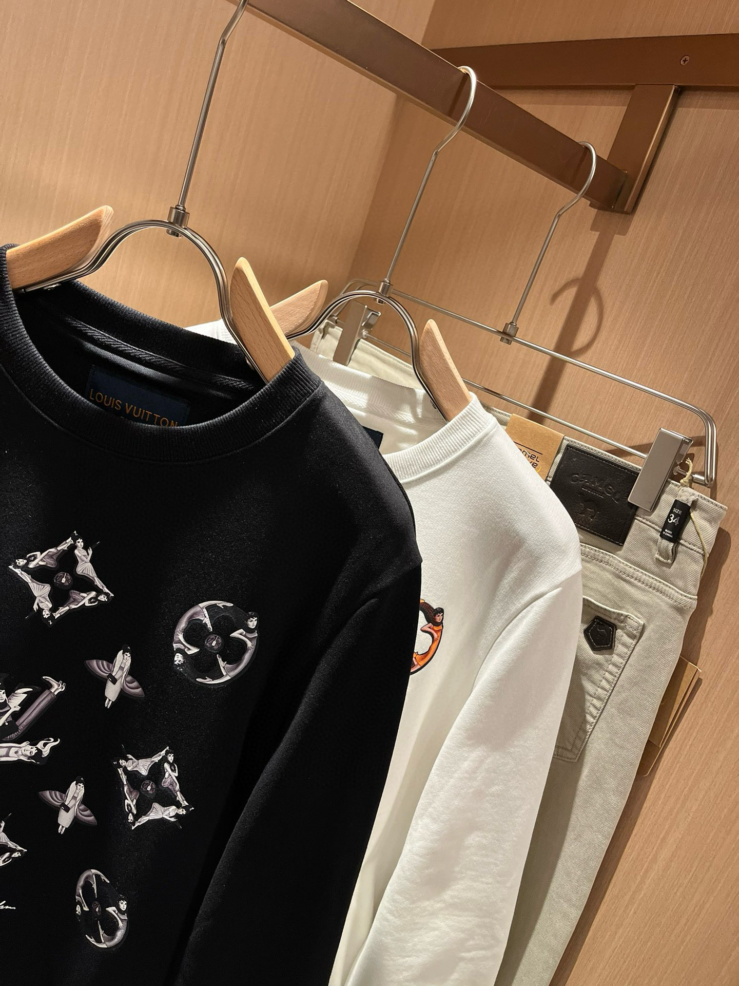 Louis Vuitton Couple Hoodie Cotton Printed S-m-l-xl