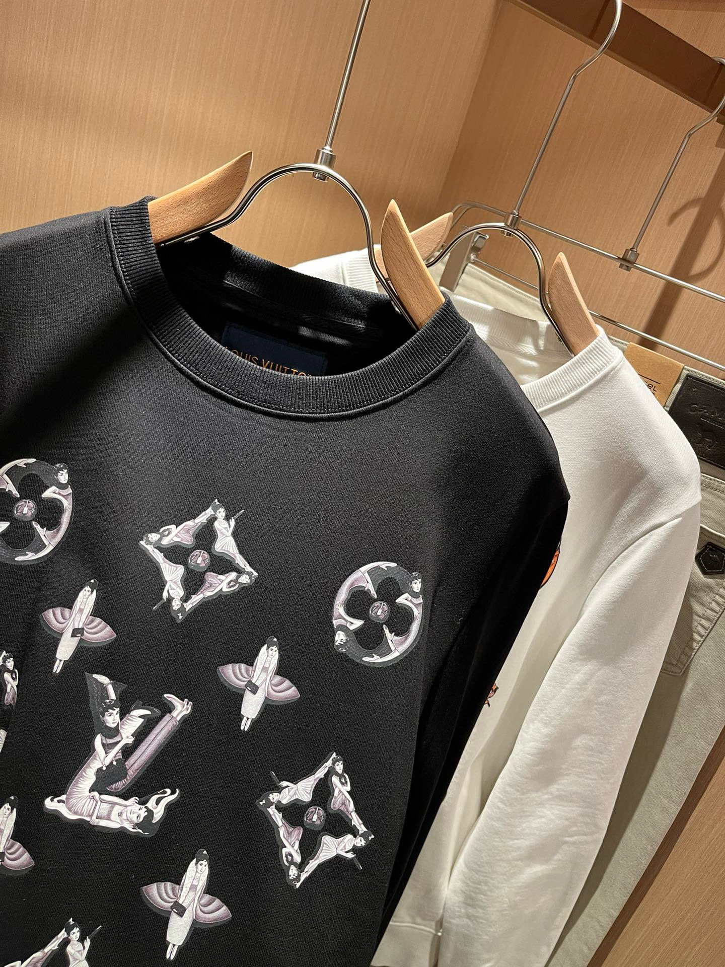 Louis Vuitton Couple Hoodie Cotton Printed S-m-l-xl