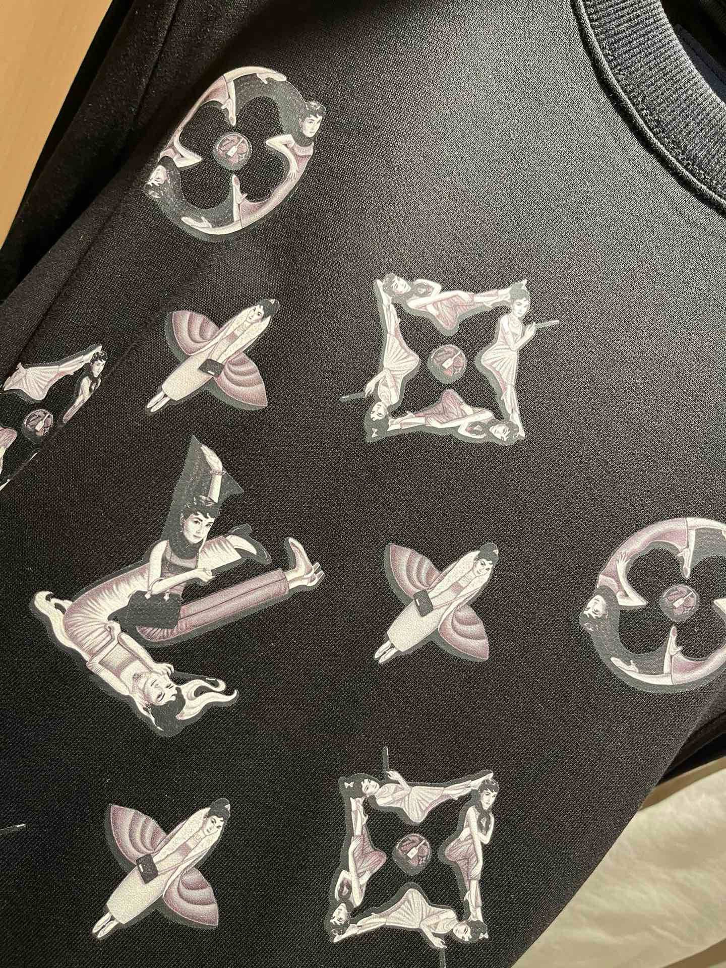 Louis Vuitton Couple Hoodie Cotton Printed S-m-l-xl