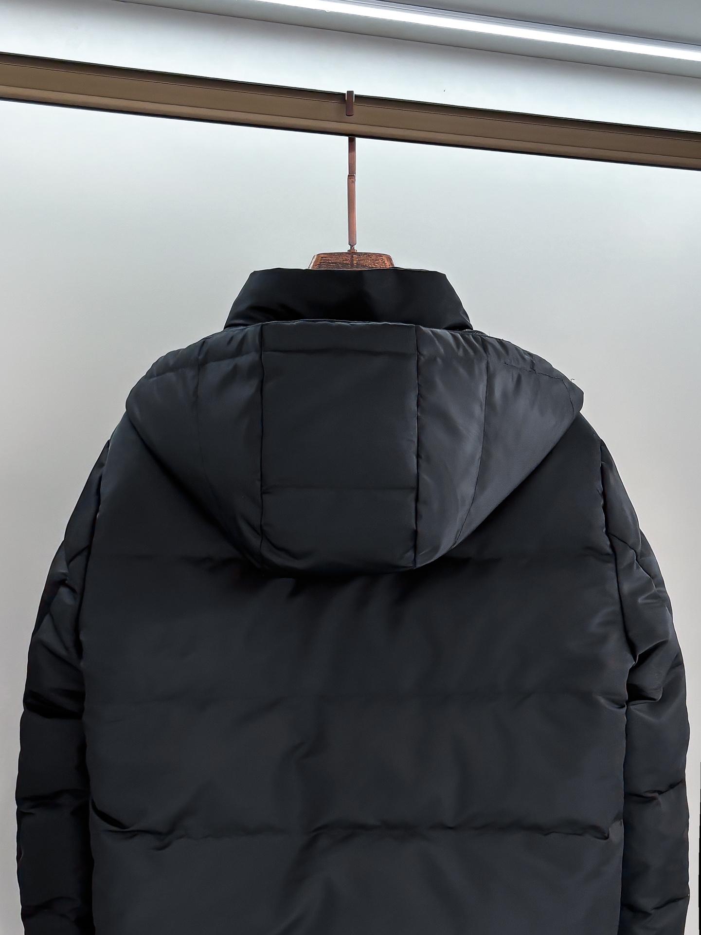 Prada Male Down Jacket Goose Down Black Loose Fit S-m-l-xl