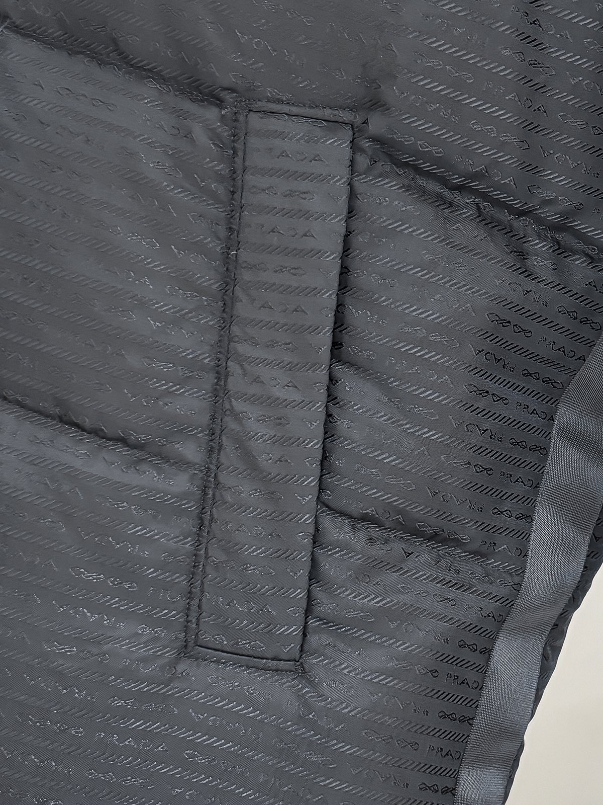 Prada Male Down Jacket Goose Down Black Loose Fit S-m-l-xl